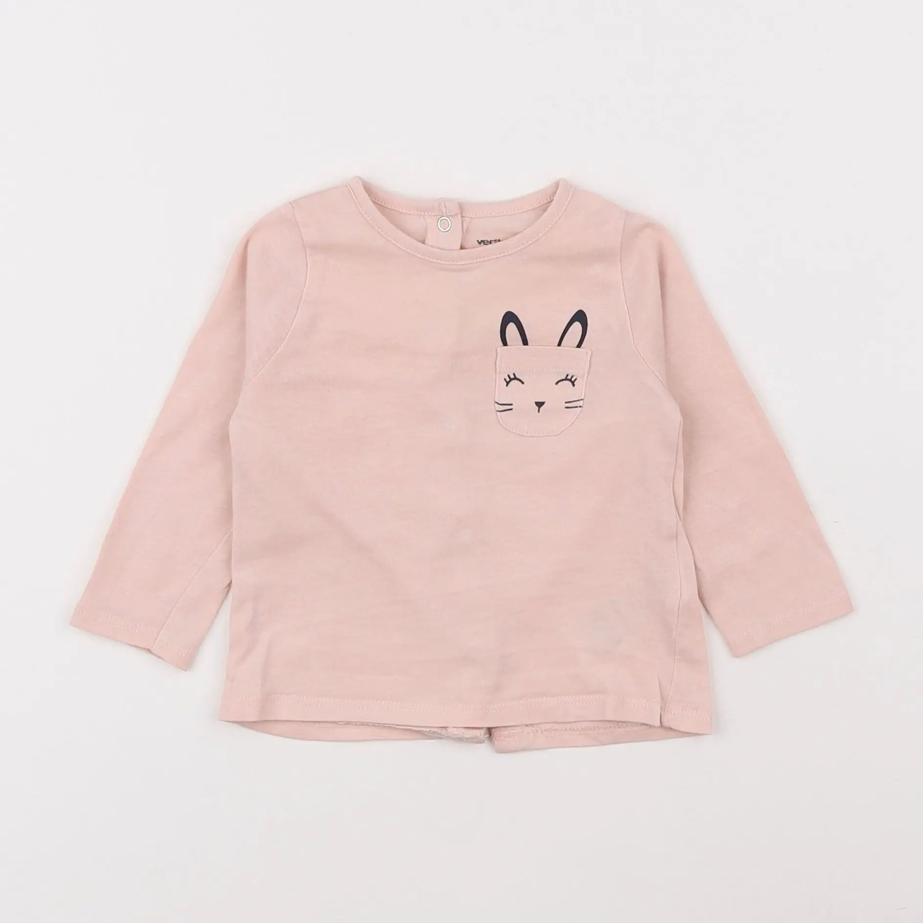 Vertbaudet - tee-shirt rose - 6 mois