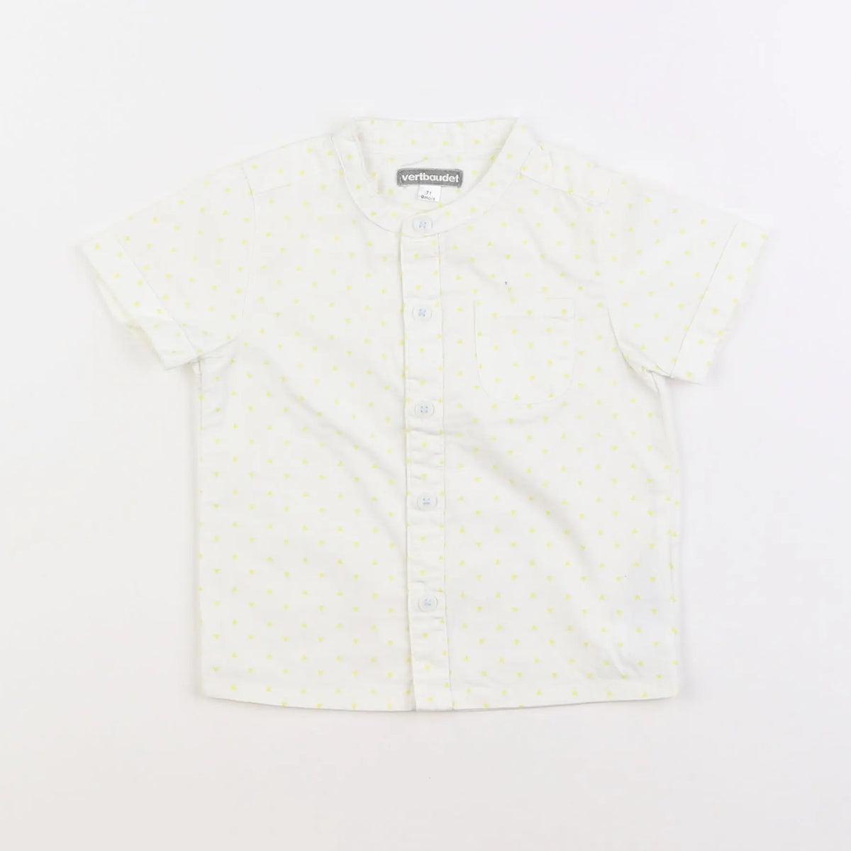 Vertbaudet - chemise blanc - 9 mois