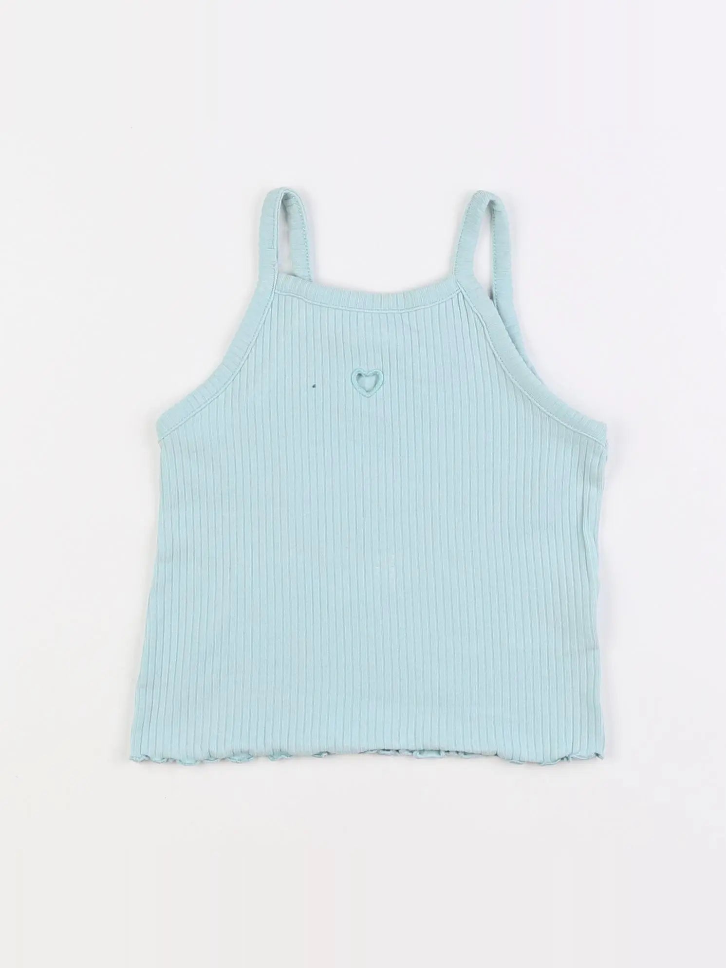 H&M - débardeur bleu - 3 mois