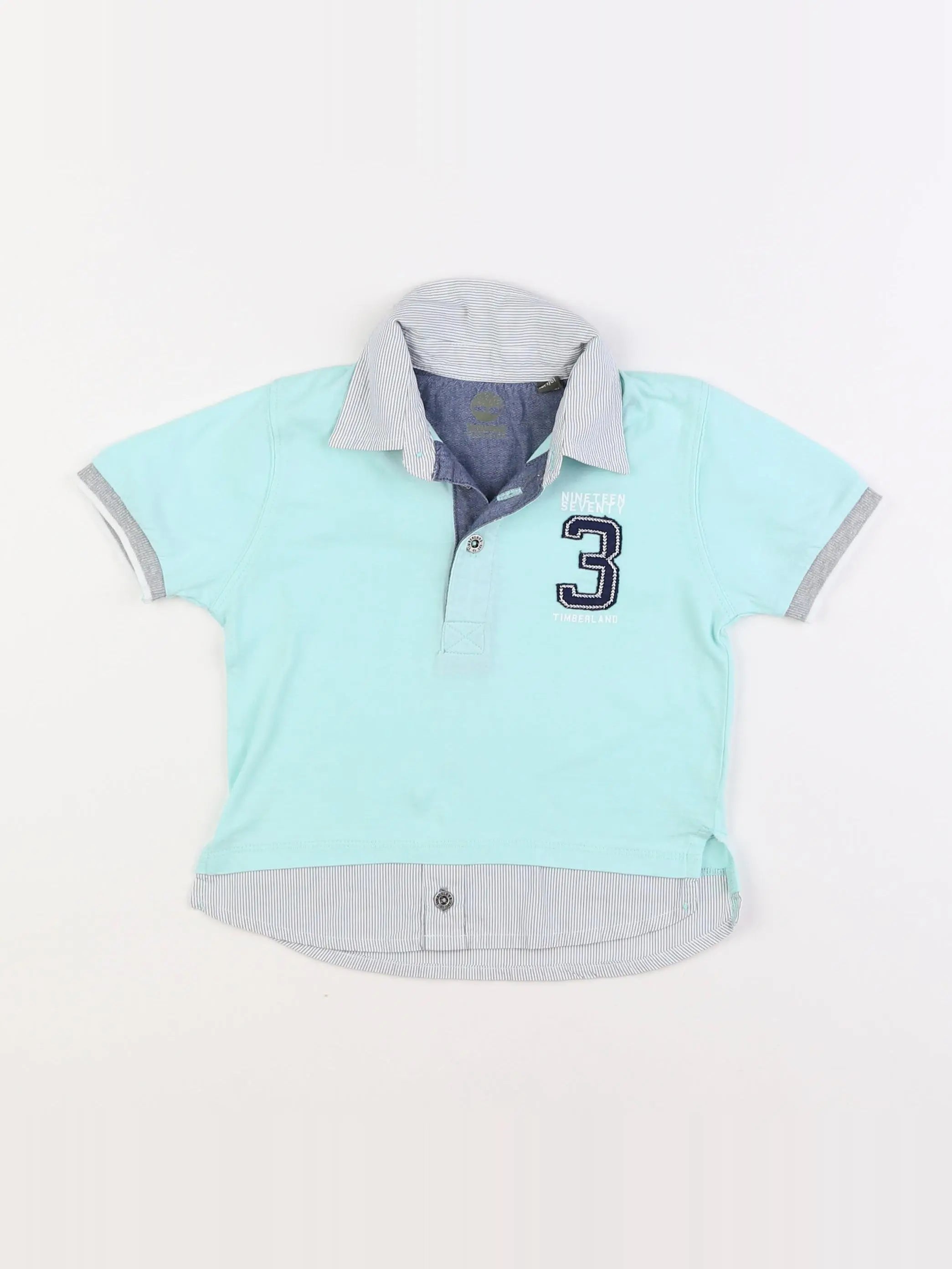 Timberland - polo bleu - 18 mois
