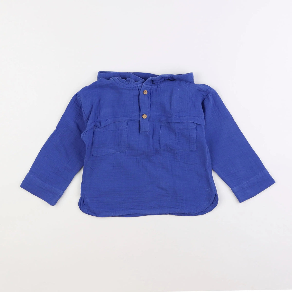 Vertbaudet - chemise bleu - 2 ans