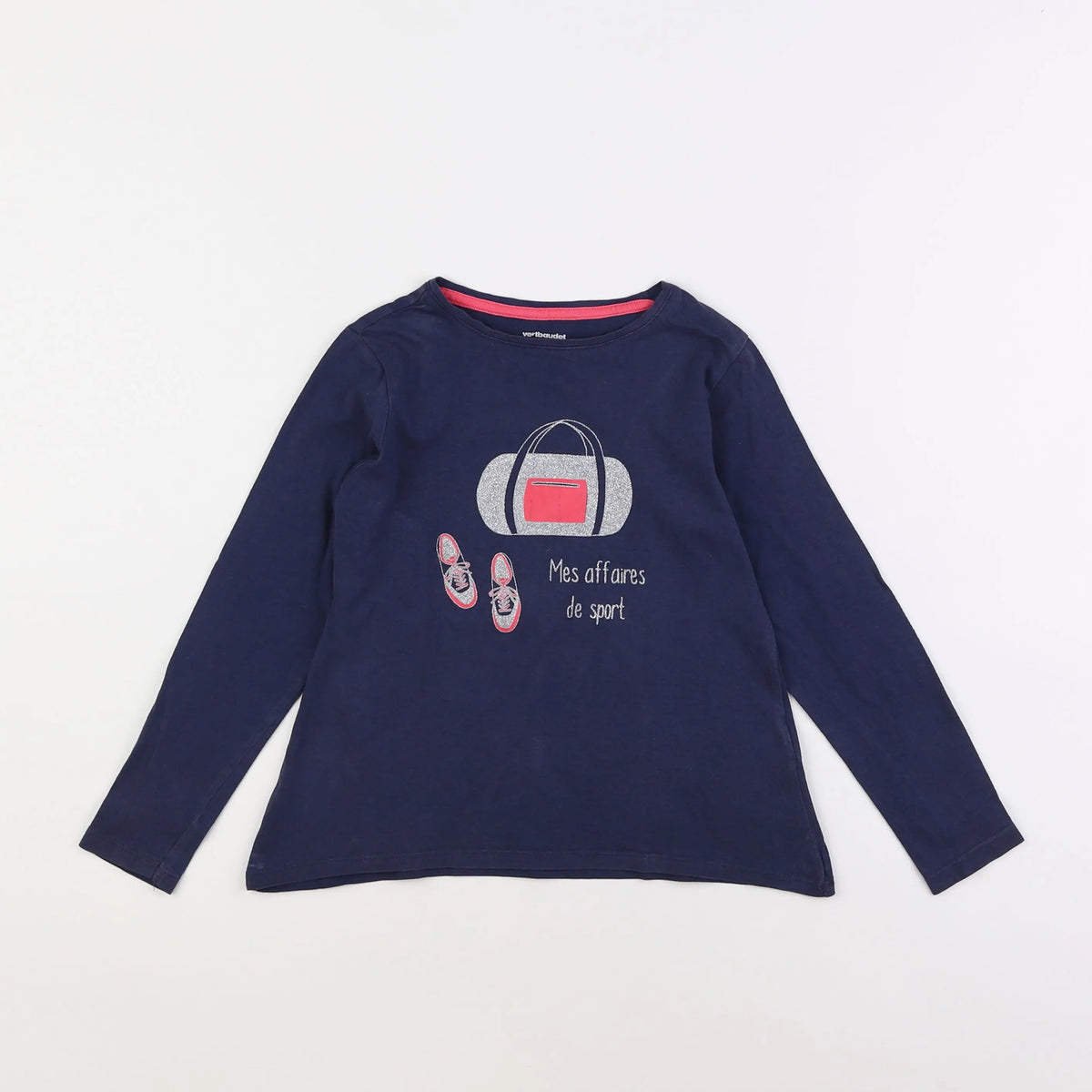 Vertbaudet - tee-shirt bleu - 8 ans