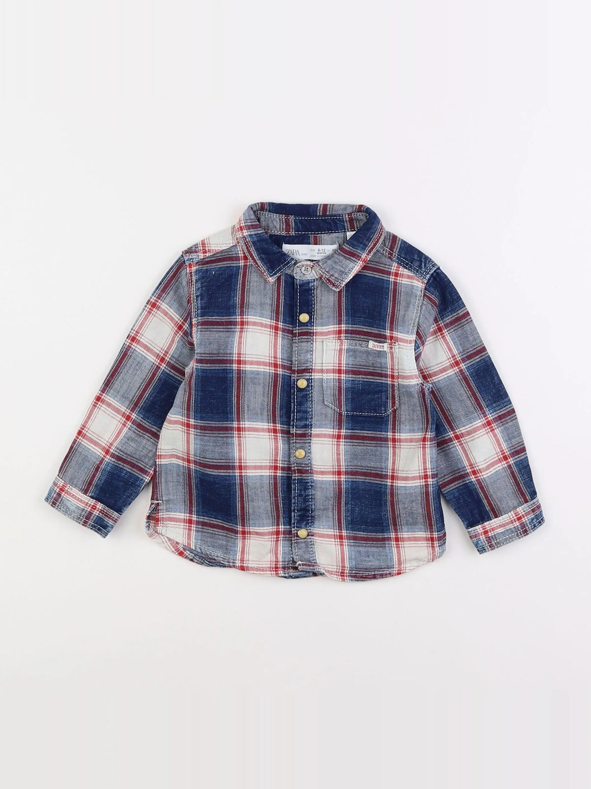 Zara - chemise bleu - 9/12 mois