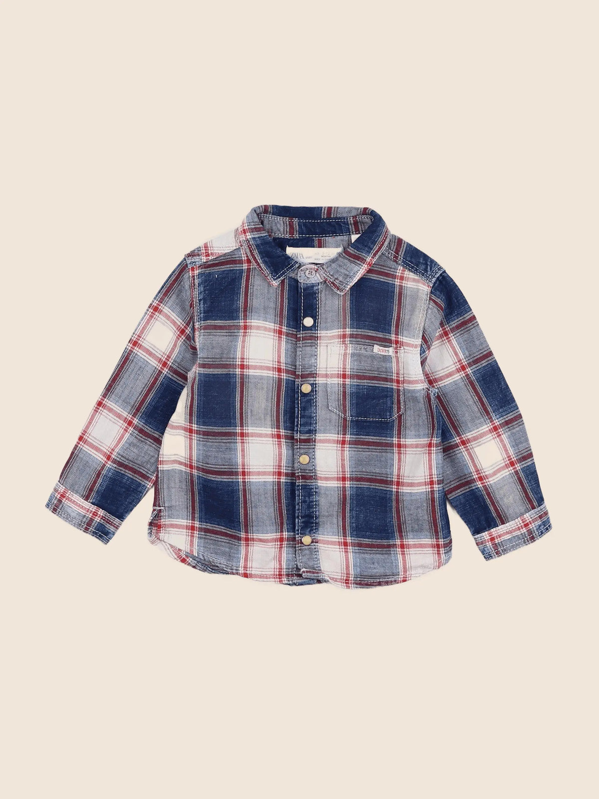 Zara - chemise bleu - 9/12 mois