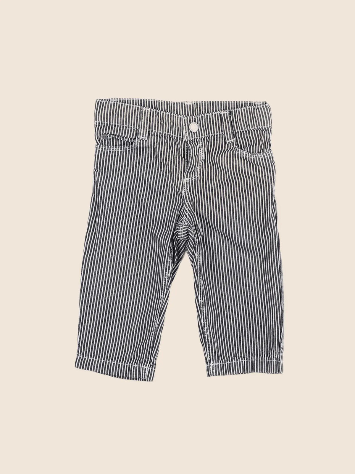 Petit Bateau - pantalon gris - 6 mois
