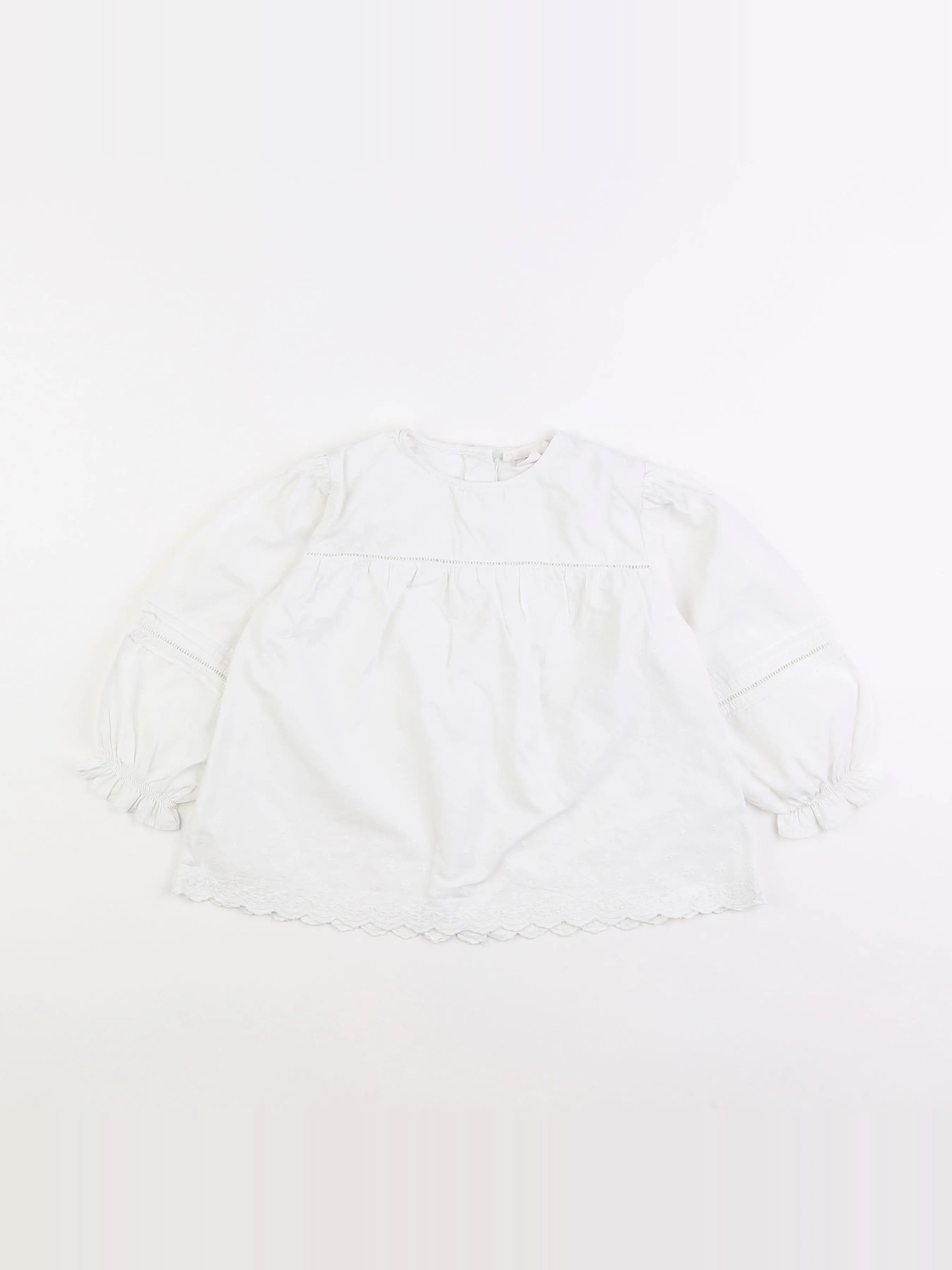 Zara - blouse blanc - 2/3 ans