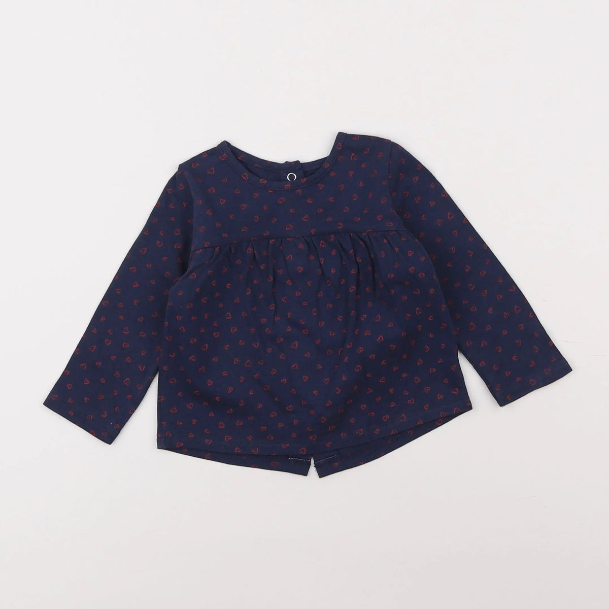 Vertbaudet - tee-shirt bleu - 6 mois