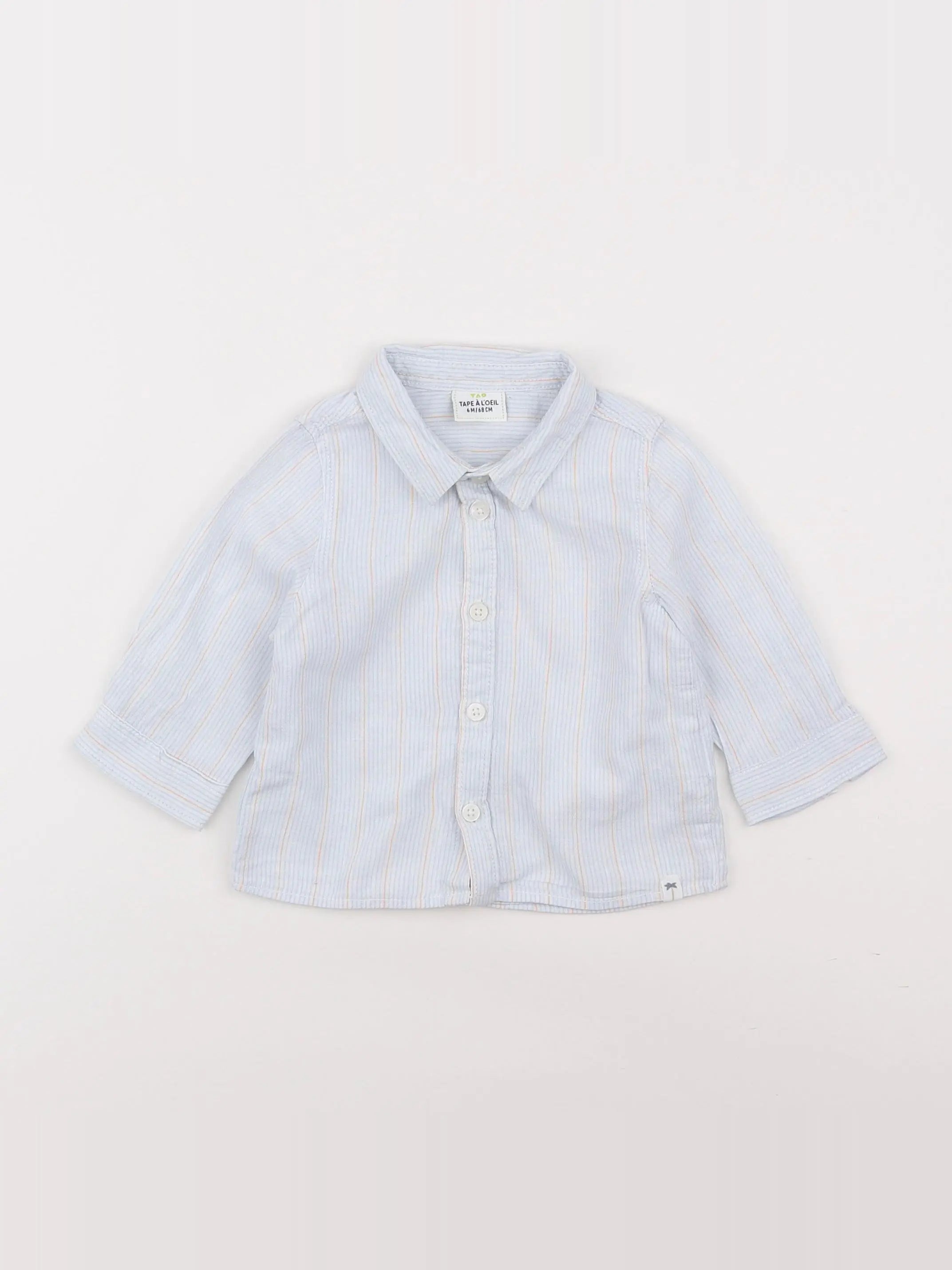 Tape à l'oeil - chemise bleu - 6 mois