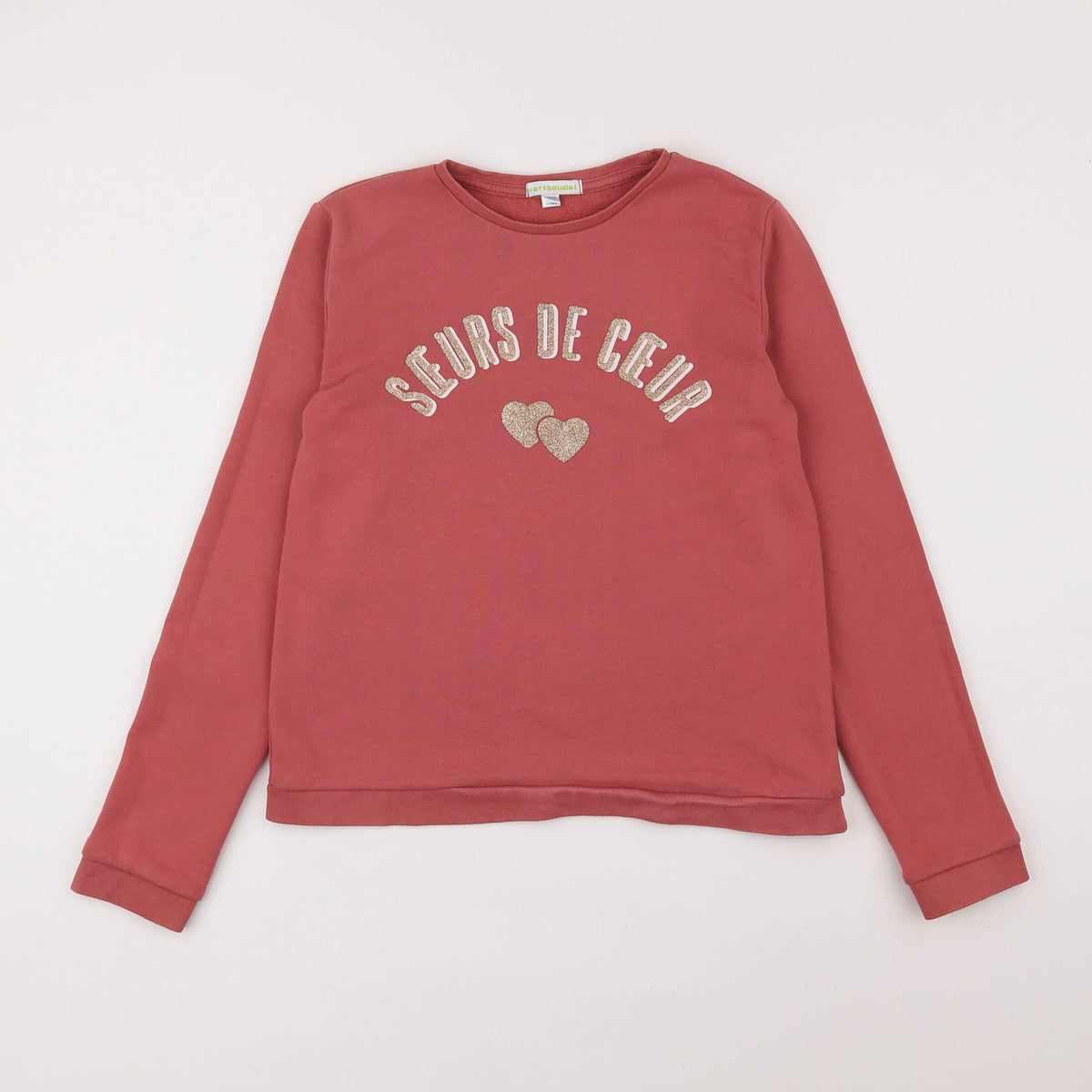 Vertbaudet - sweat rose - 12 ans