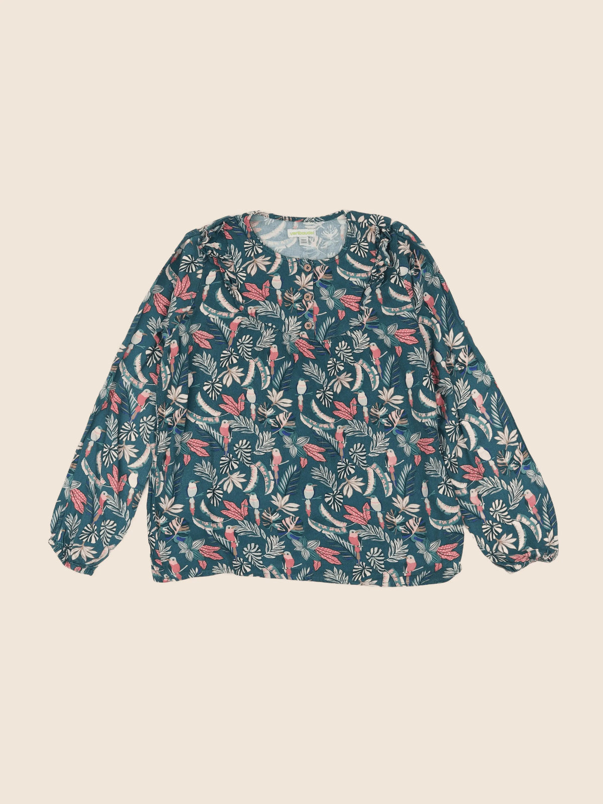 Vertbaudet - blouse multicolore - 10 ans