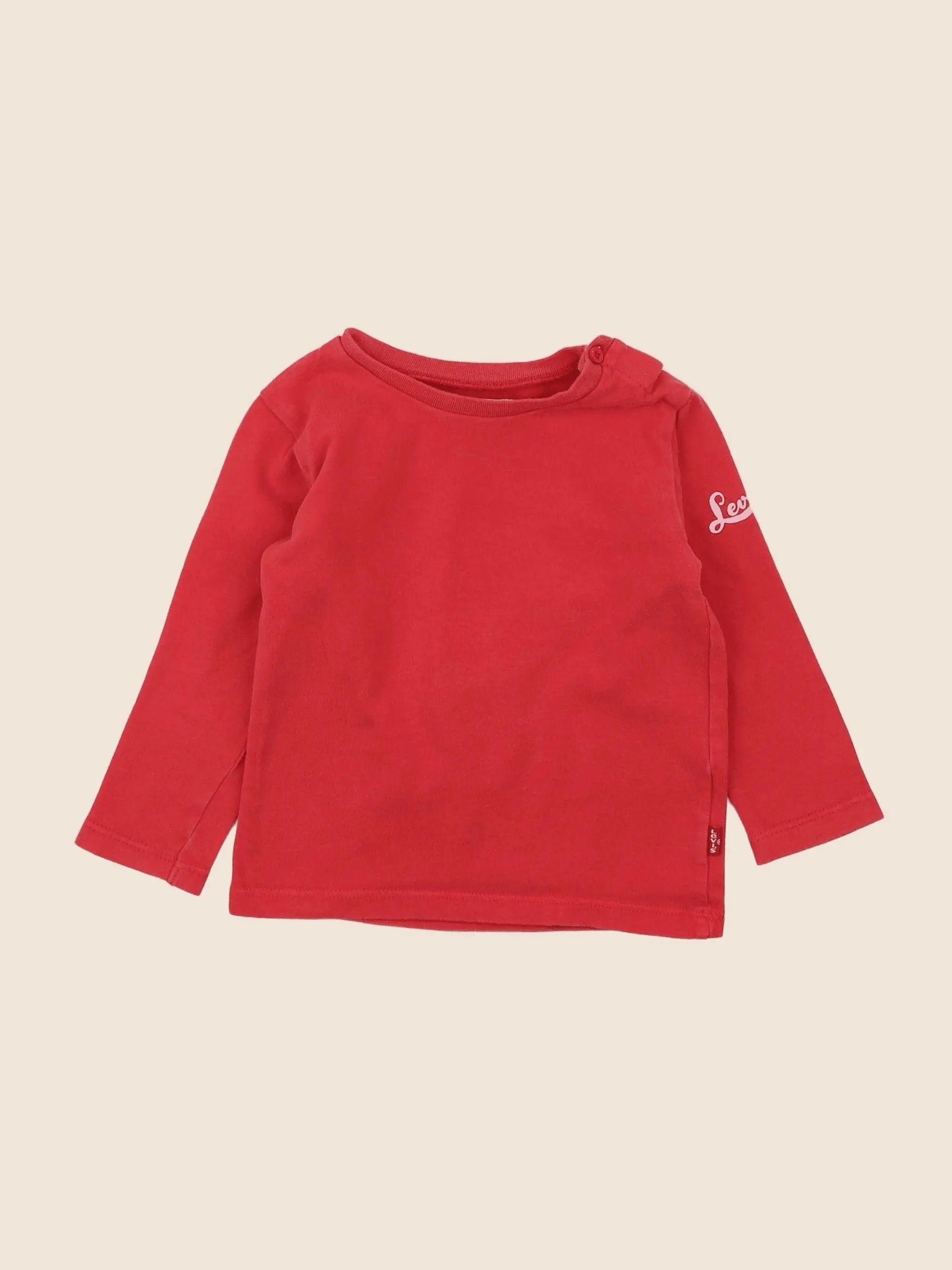 Levi's - tee-shirt rouge - 2 ans