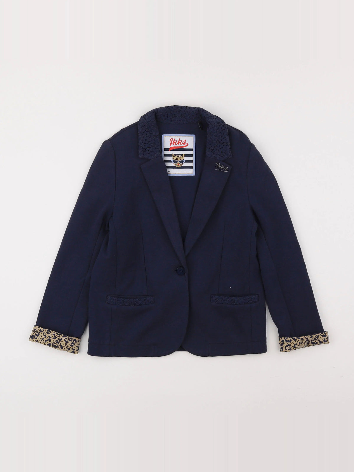 IKKS - veste bleu - 8 ans