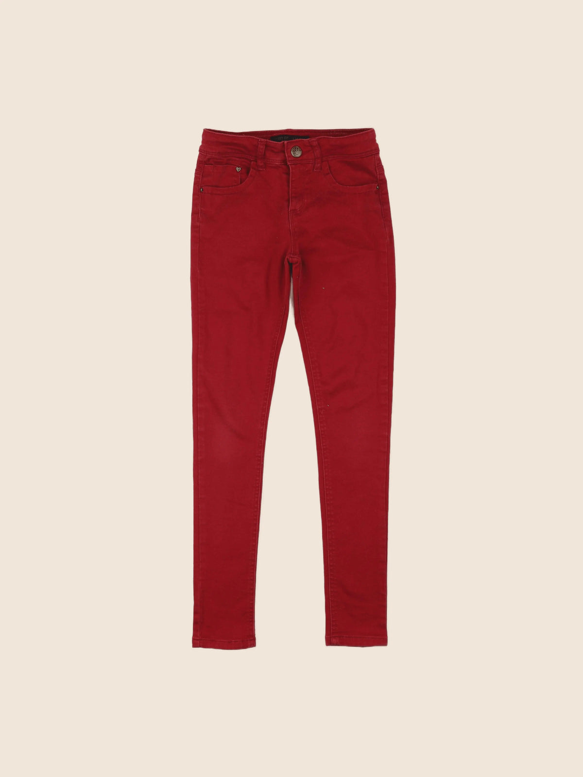 IKKS - jean rouge - 10 ans