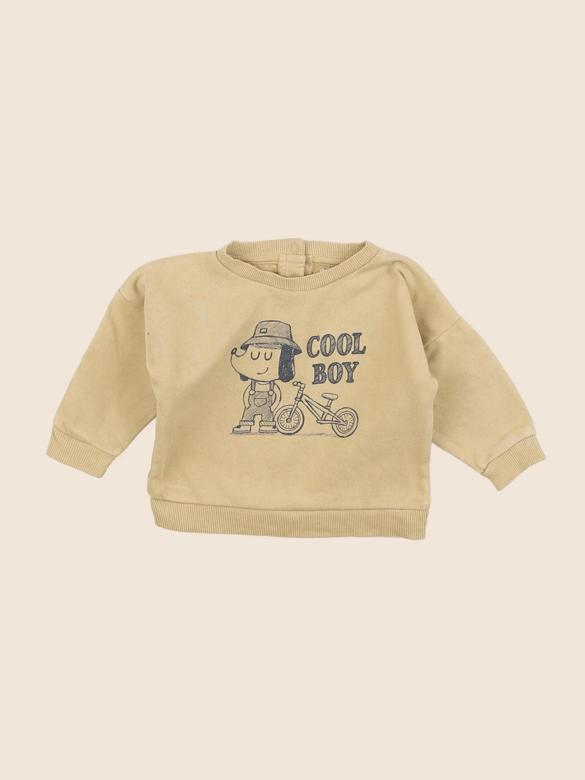 Vertbaudet - sweat jaune - 6 mois