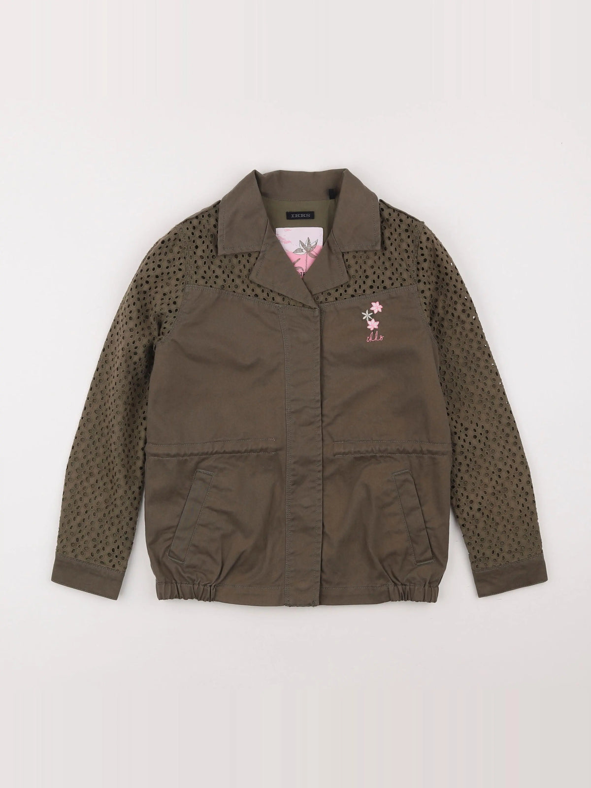 IKKS - veste imprimé au dos vert - 8 ans