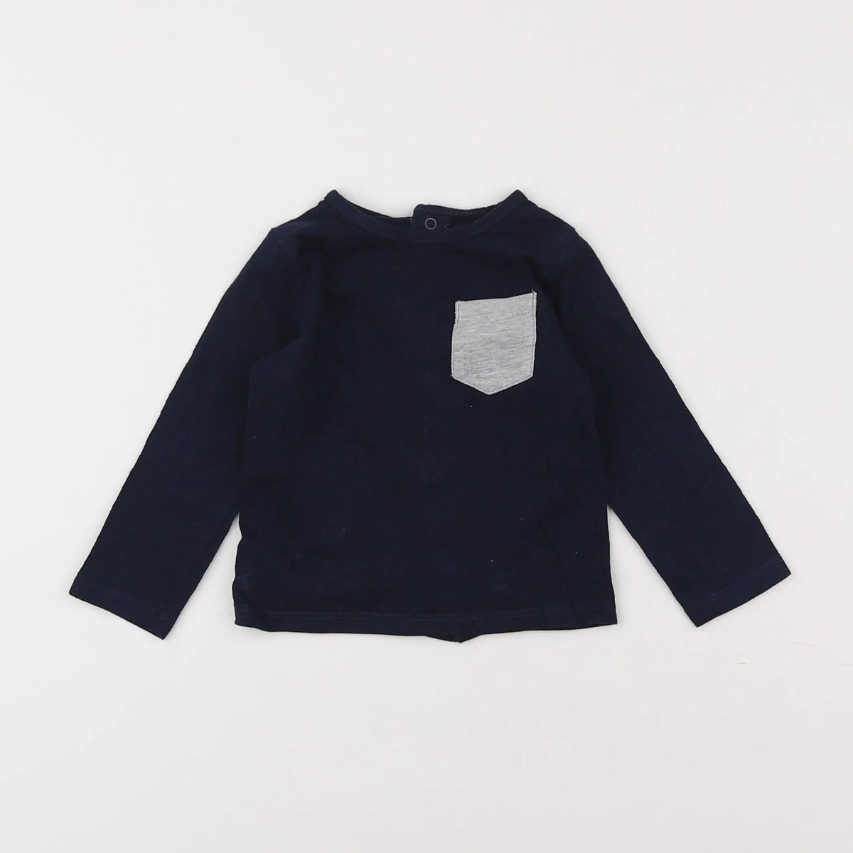 Vertbaudet - tee-shirt bleu - 6 mois