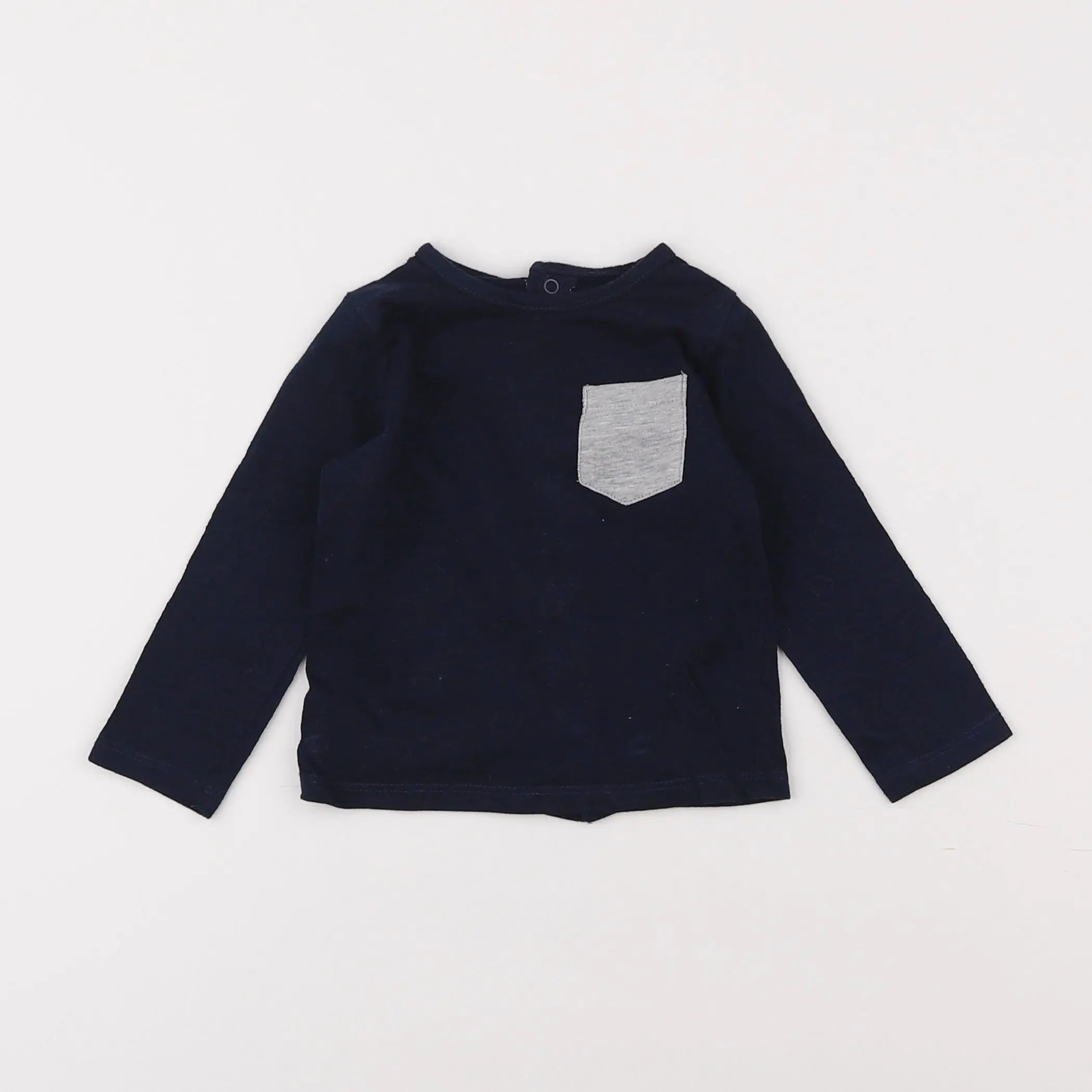 Vertbaudet - tee-shirt bleu - 6 mois