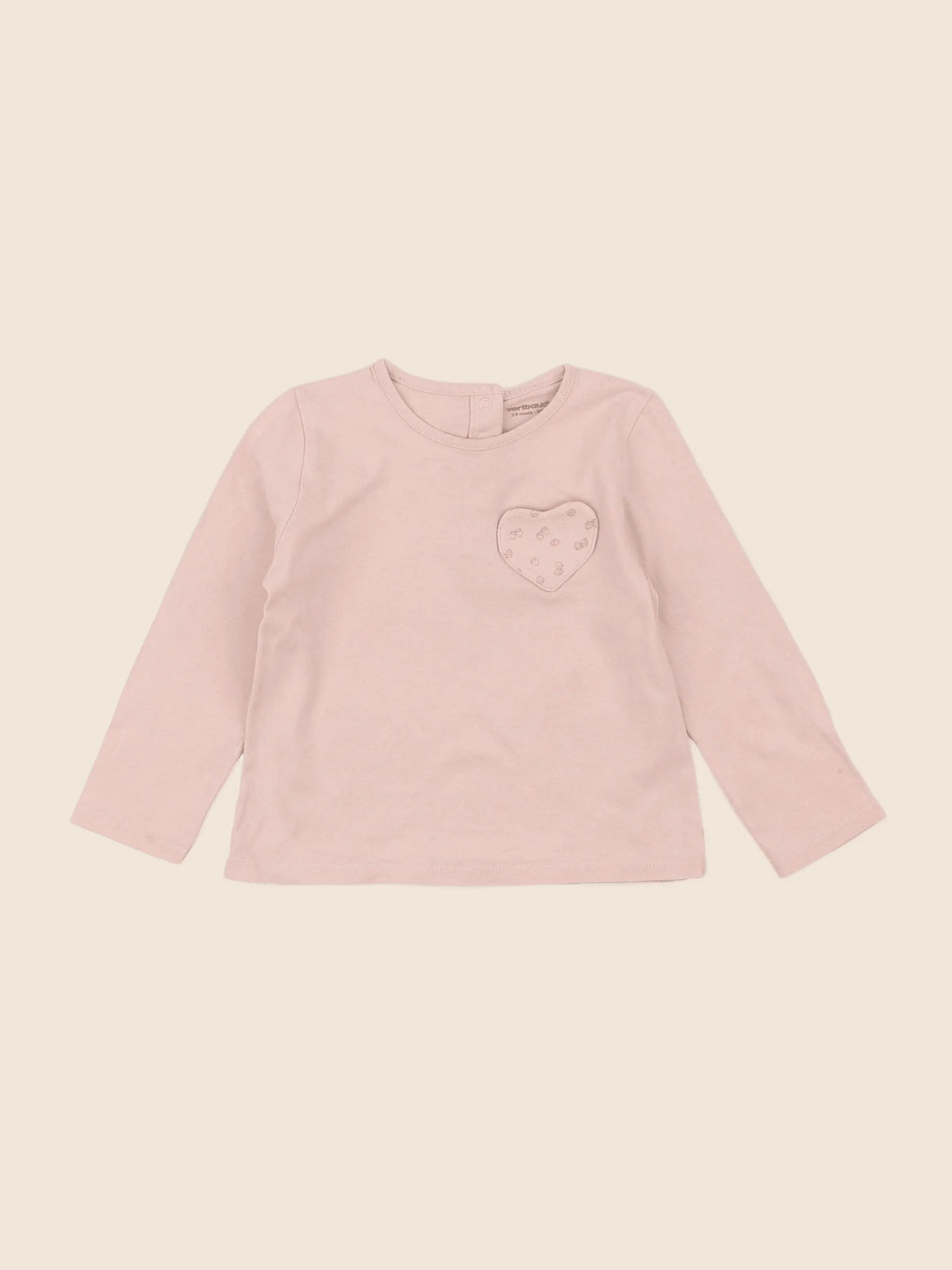 Vertbaudet - tee-shirt rose - 2 ans
