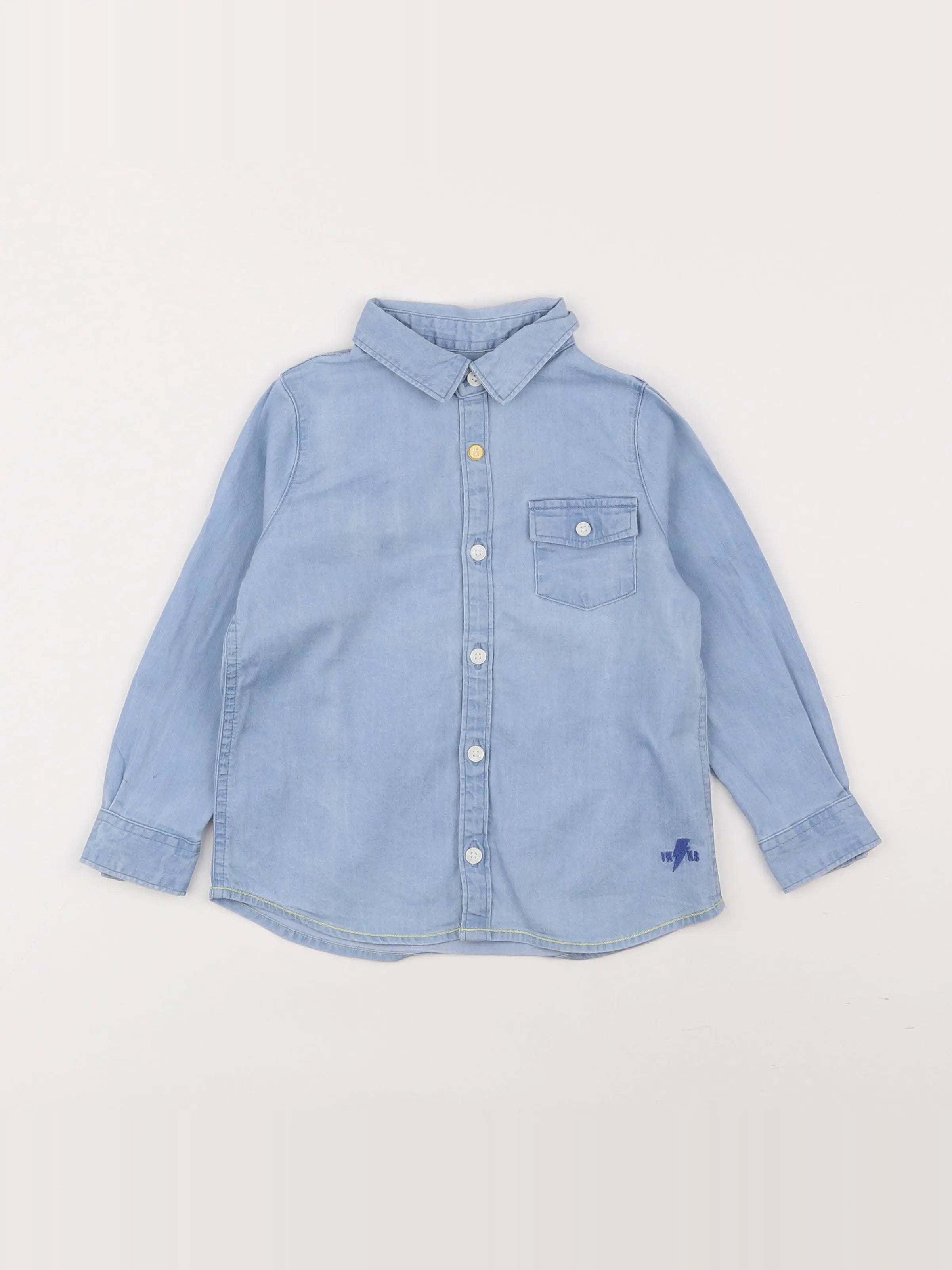 IKKS - chemise imprimé au dos bleu - 2 ans