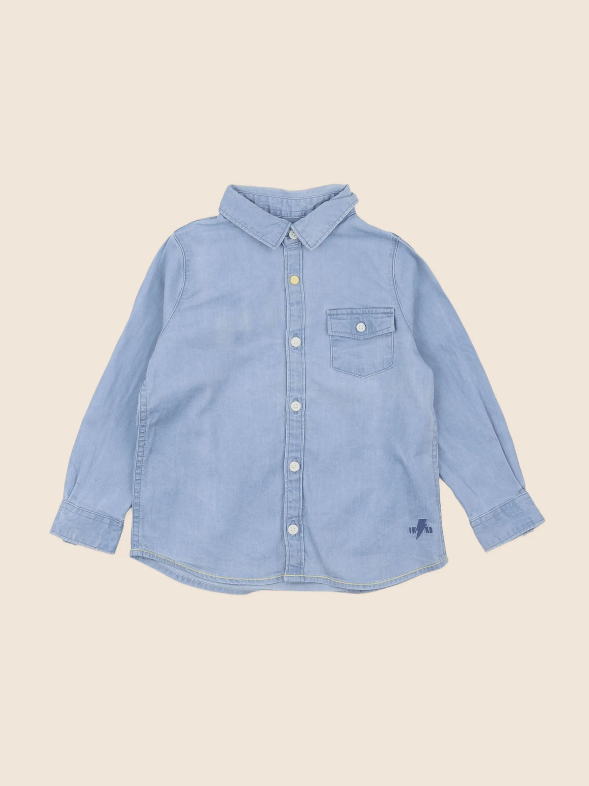 IKKS - chemise imprimé au dos bleu - 2 ans