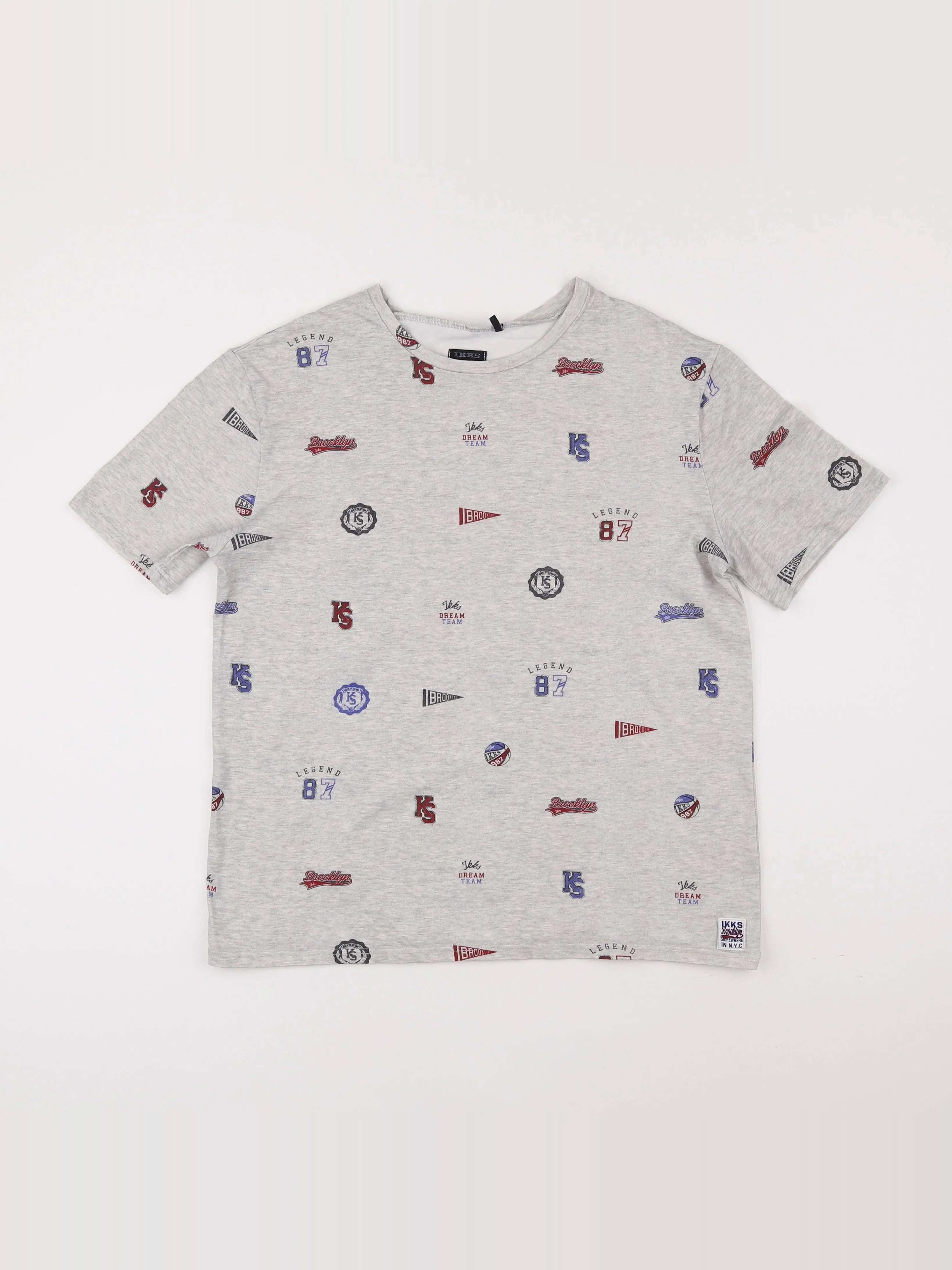 IKKS - tee-shirt gris - 14 ans