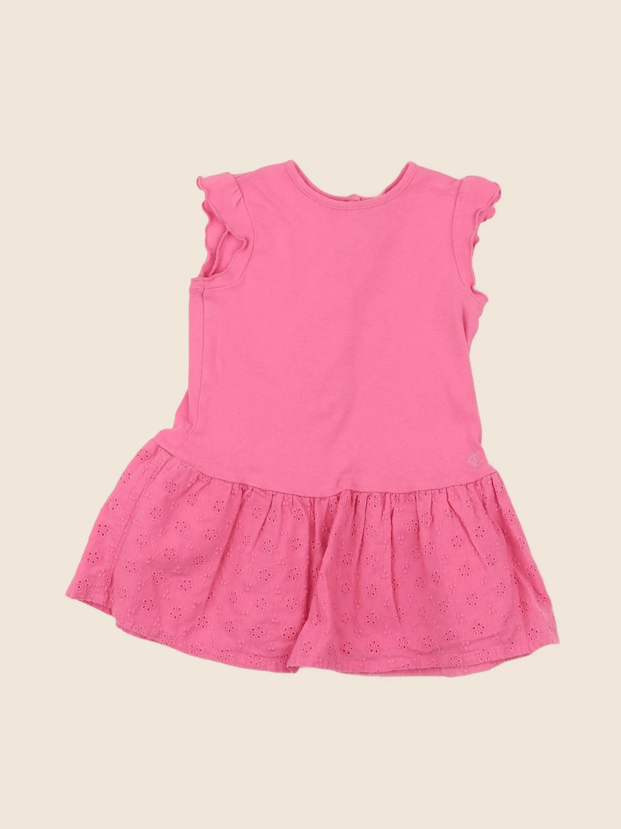 Petit Bateau - robe rose - 18 mois