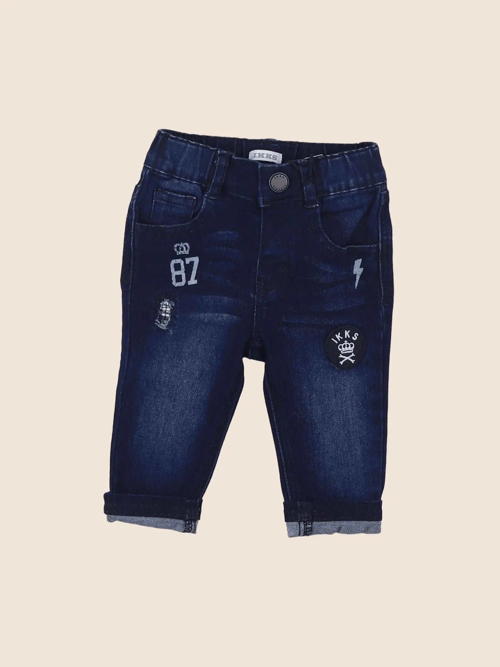 IKKS - jean bleu - 6 mois