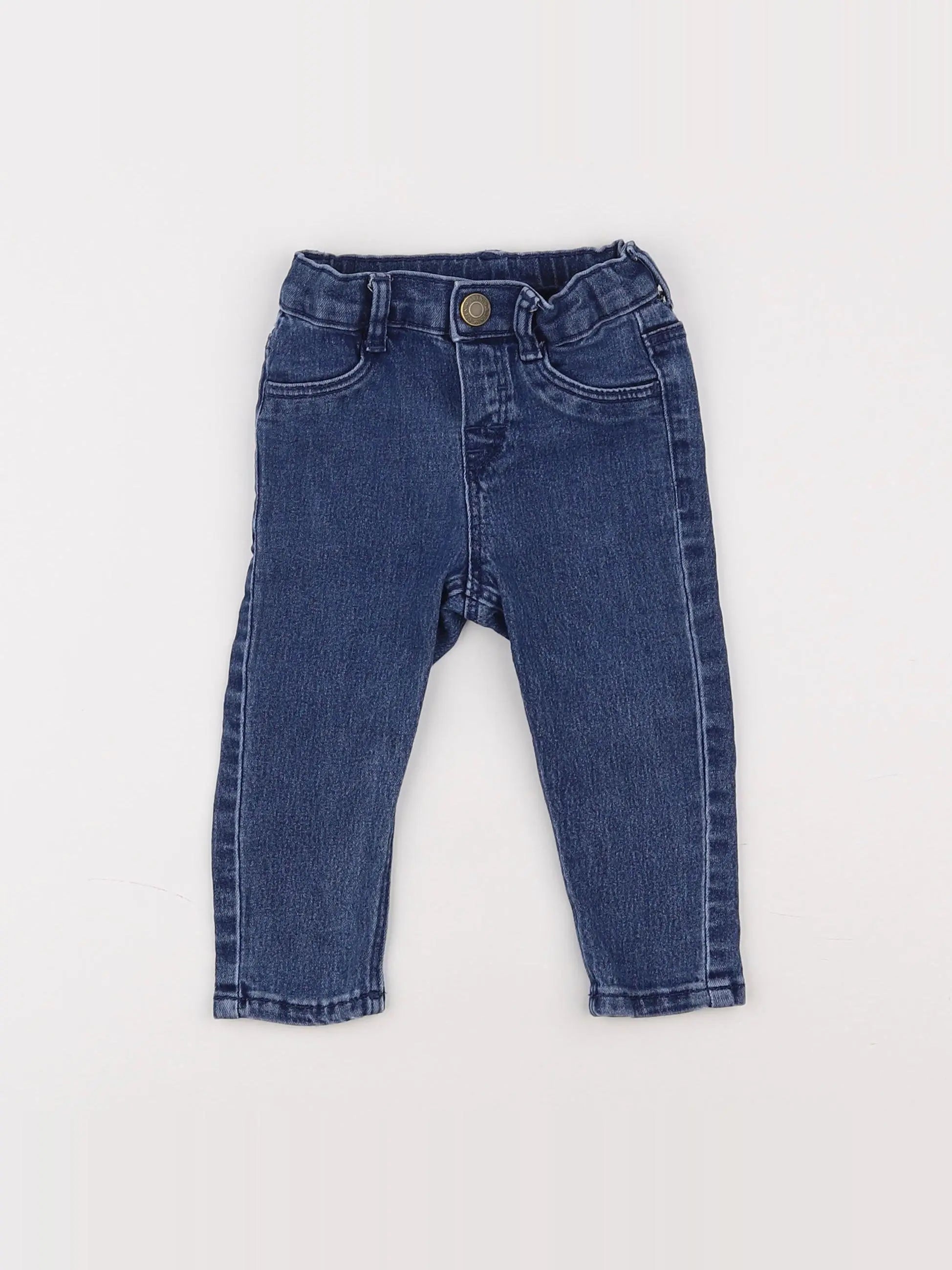 H&M - jegging bleu - 6/9 mois