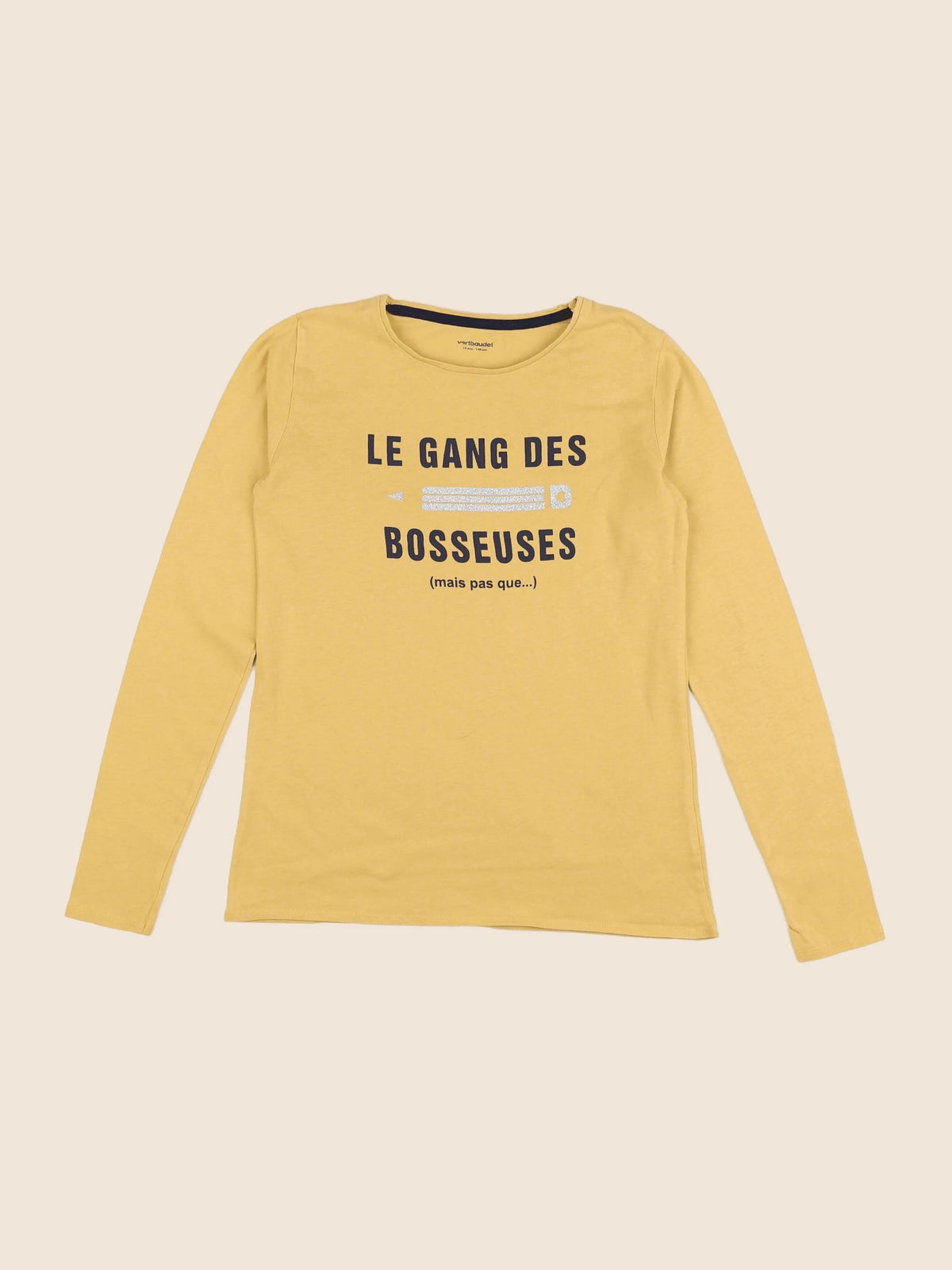 Vertbaudet - tee-shirt jaune - 10 ans