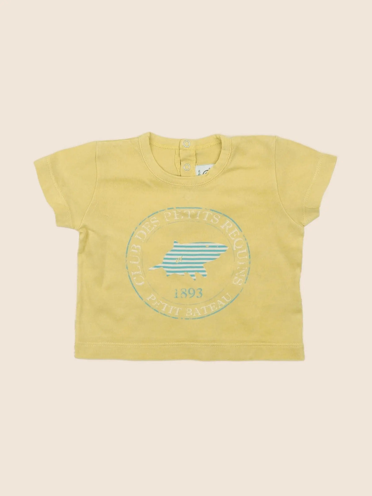 Petit Bateau - tee-shirt jaune - 3 mois