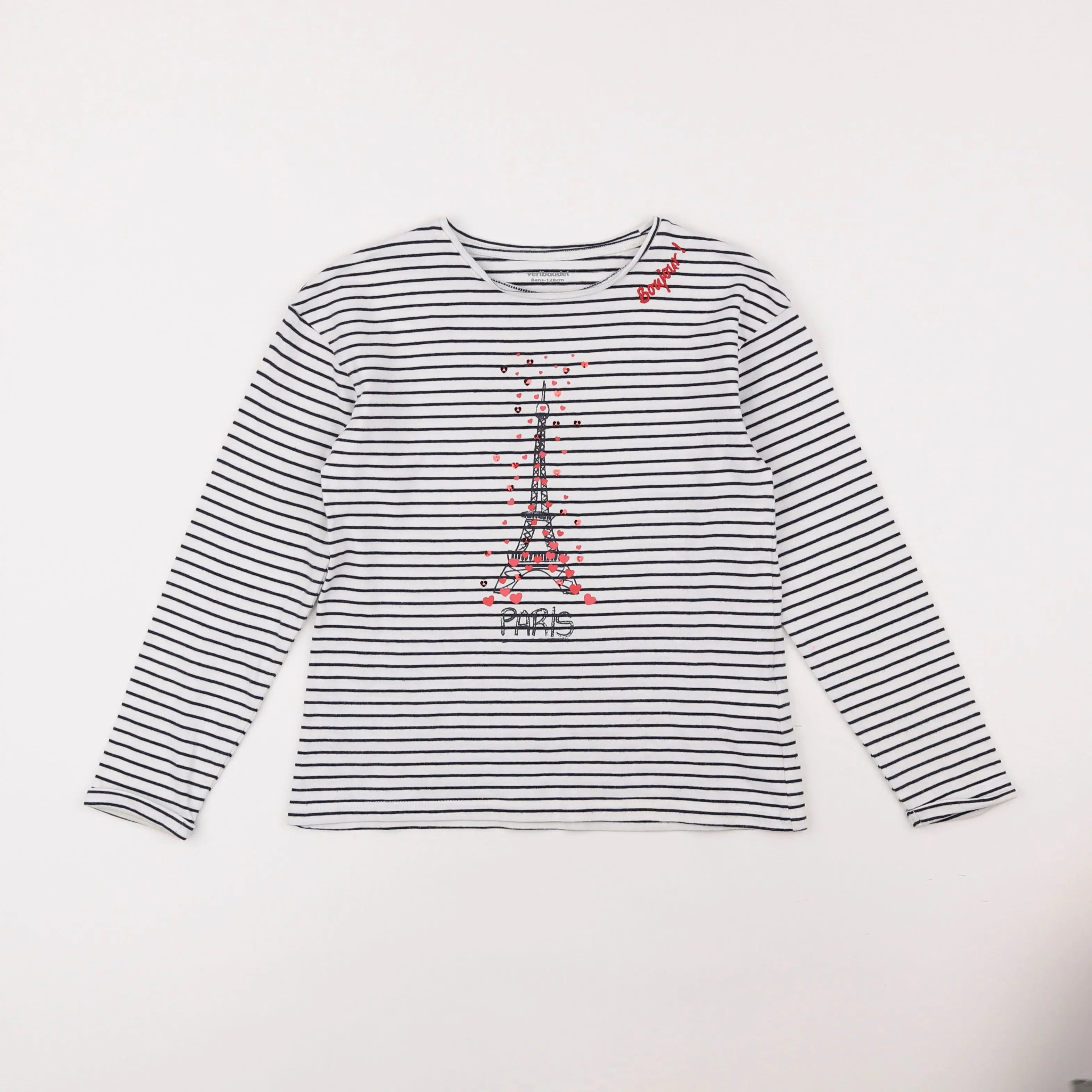 Vertbaudet - tee-shirt multicolore - 8 ans