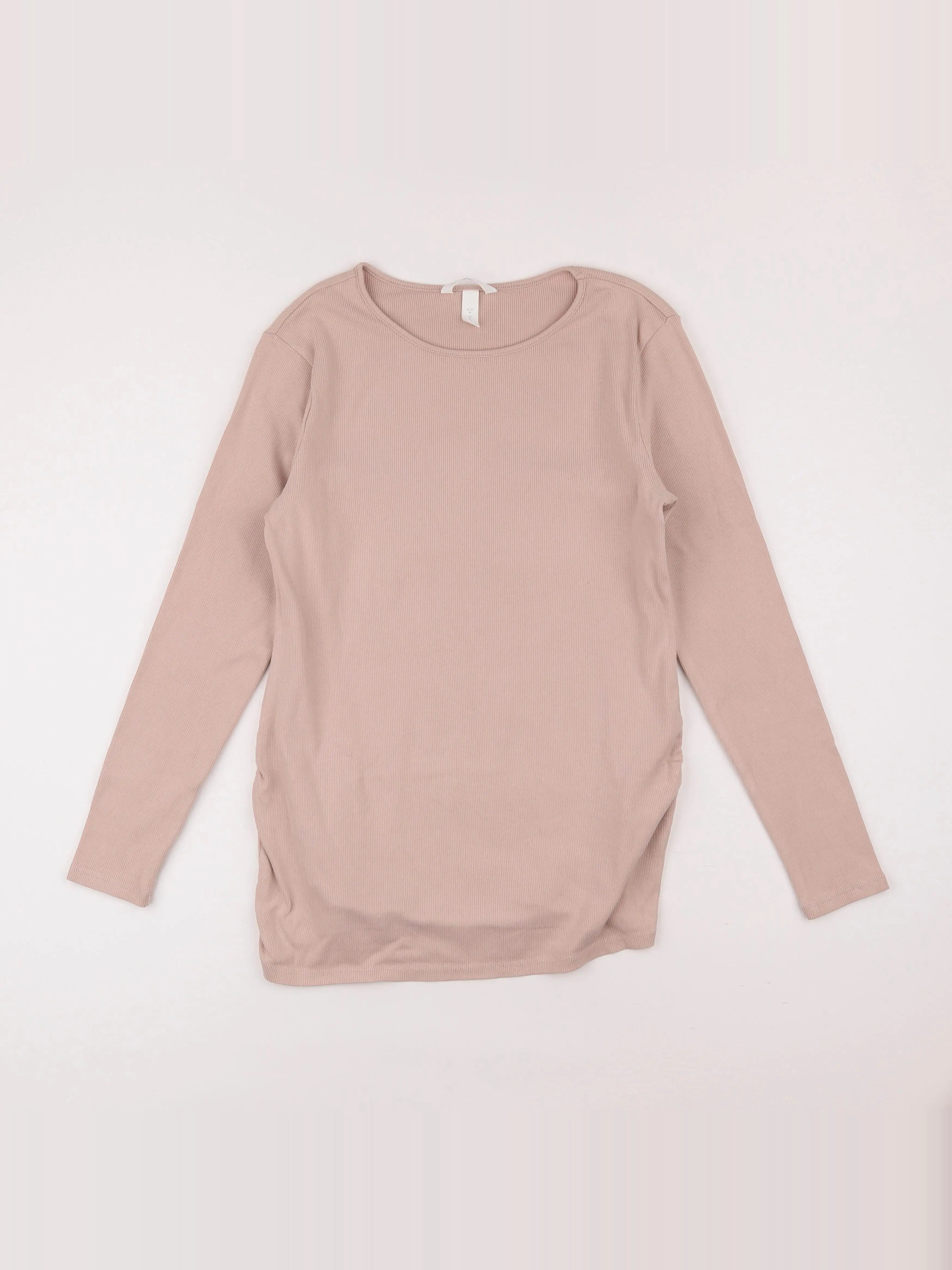 H&M - tee-shirt grossesse rose - m