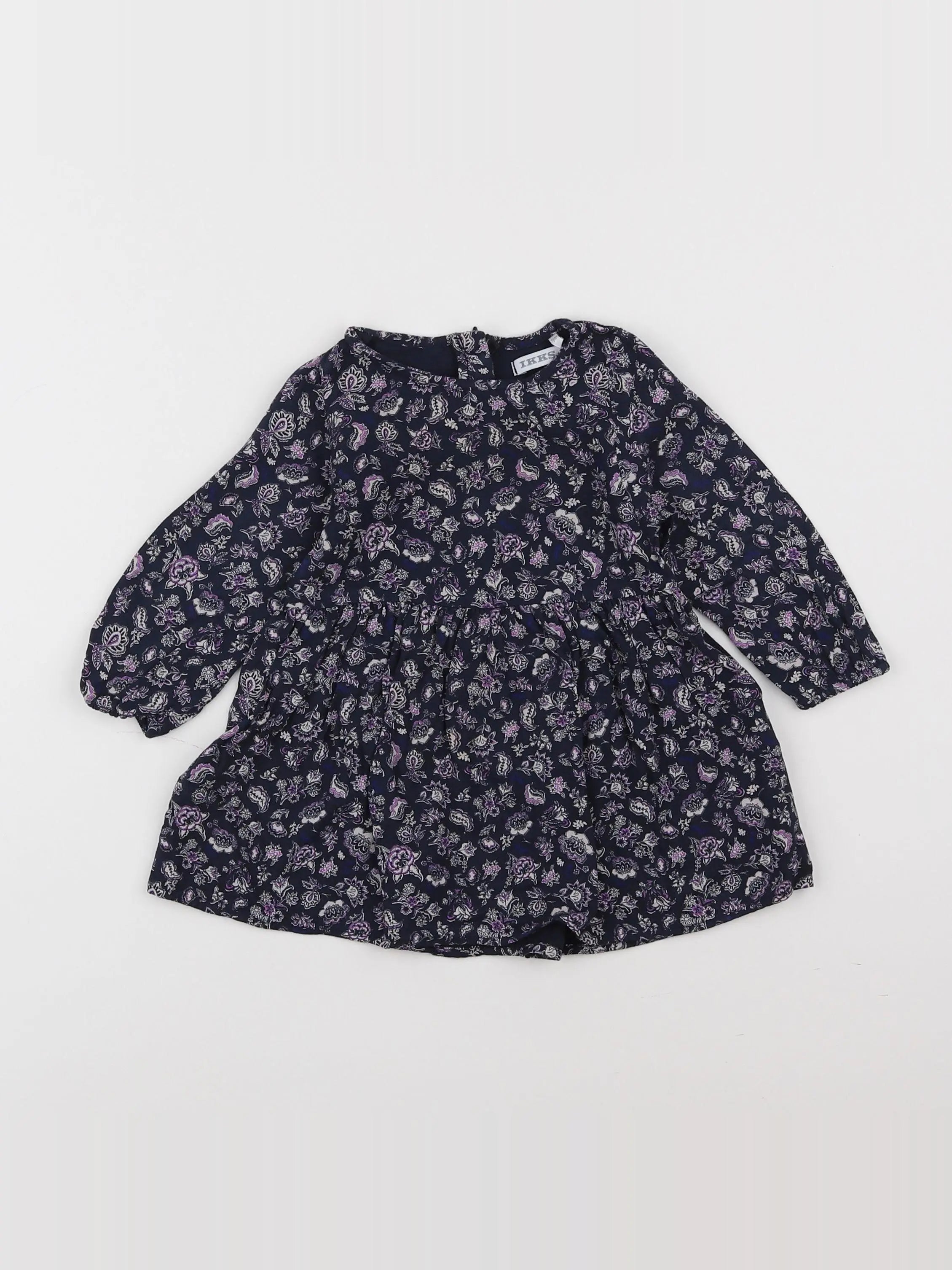 IKKS - robe violet - 12 mois