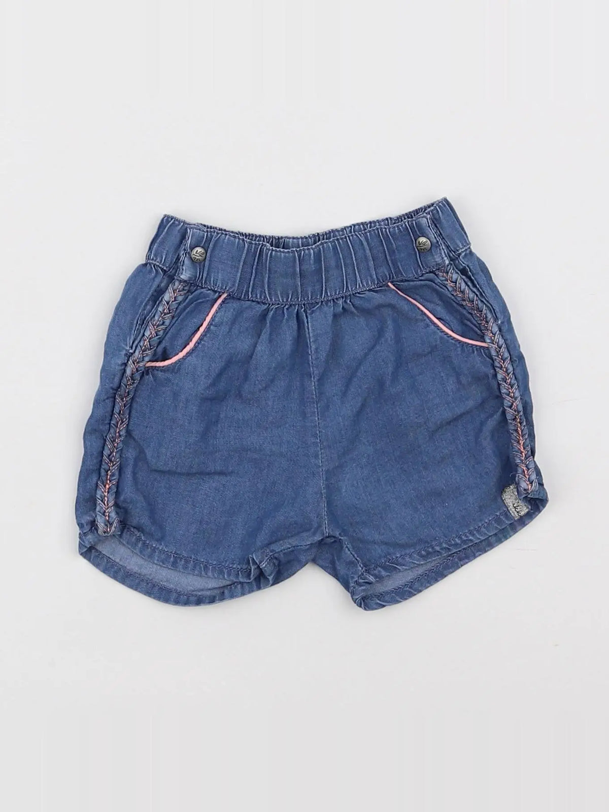 IKKS - short bleu - 6 mois