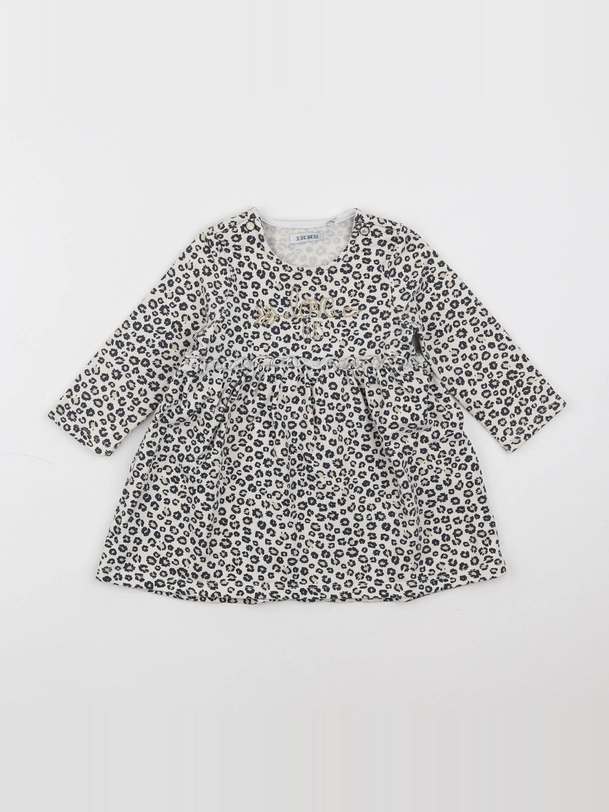 IKKS - robe beige, noir - 12 mois
