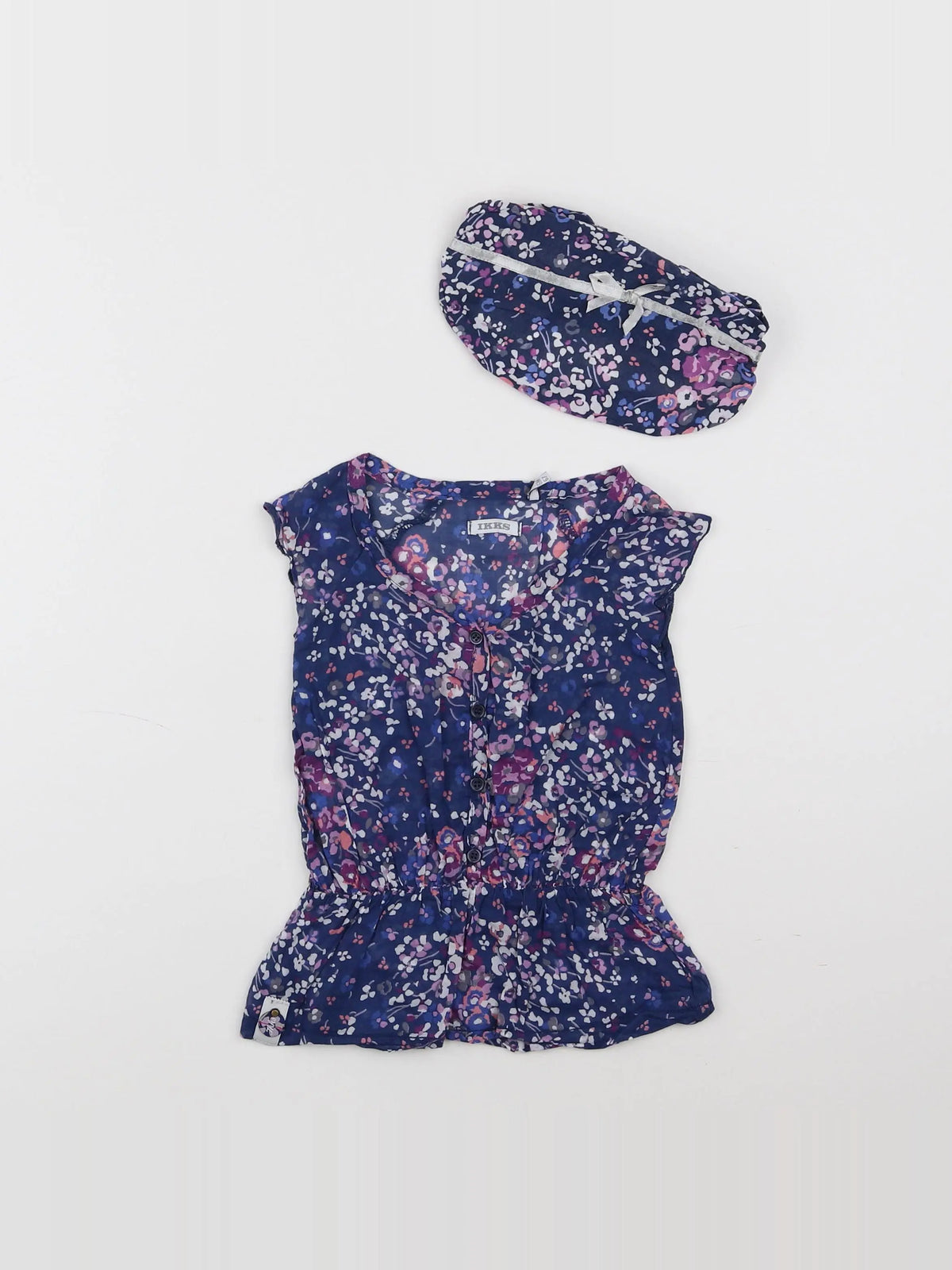IKKS - robe violet - 6 mois