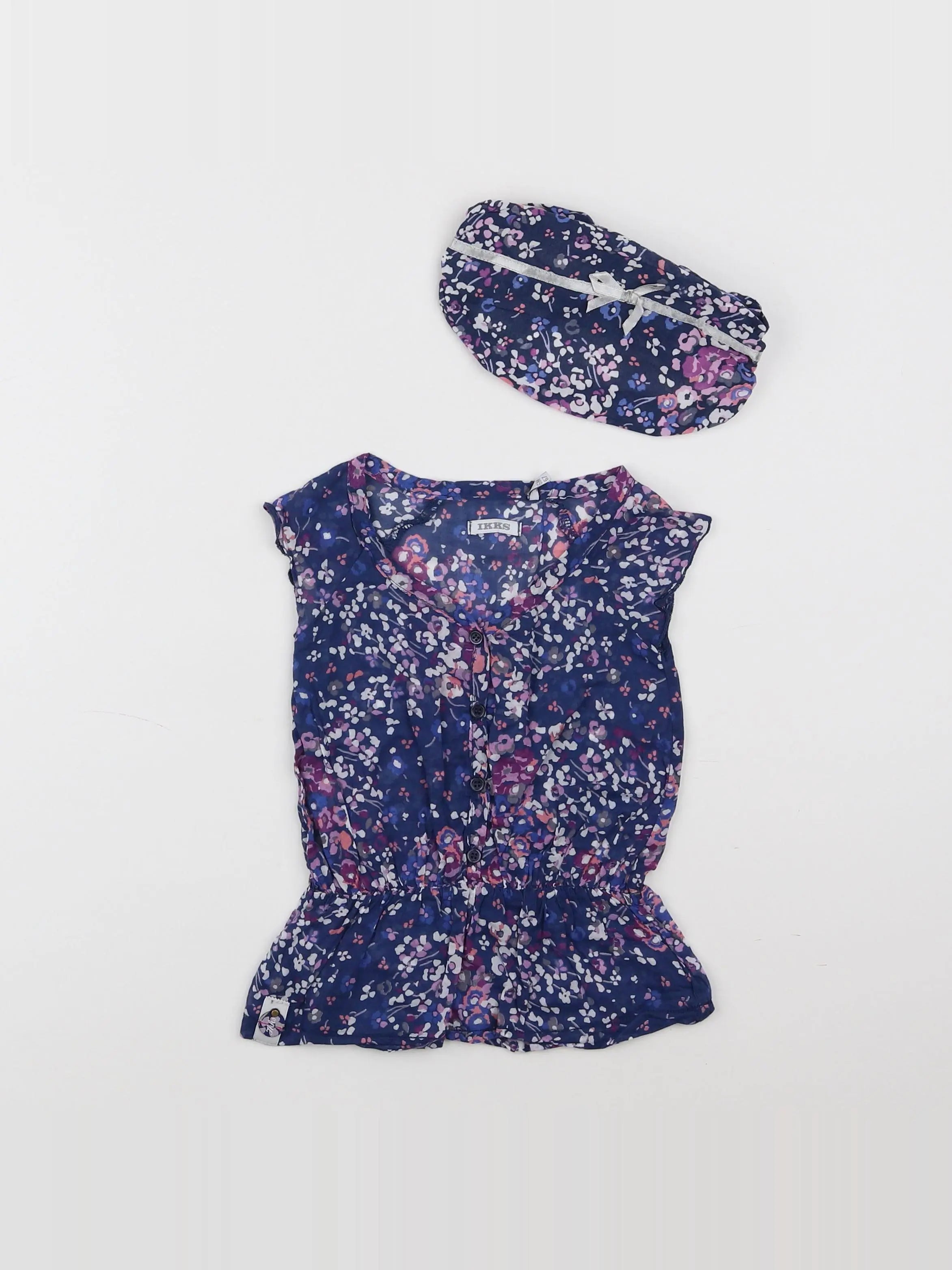 IKKS - robe violet - 6 mois