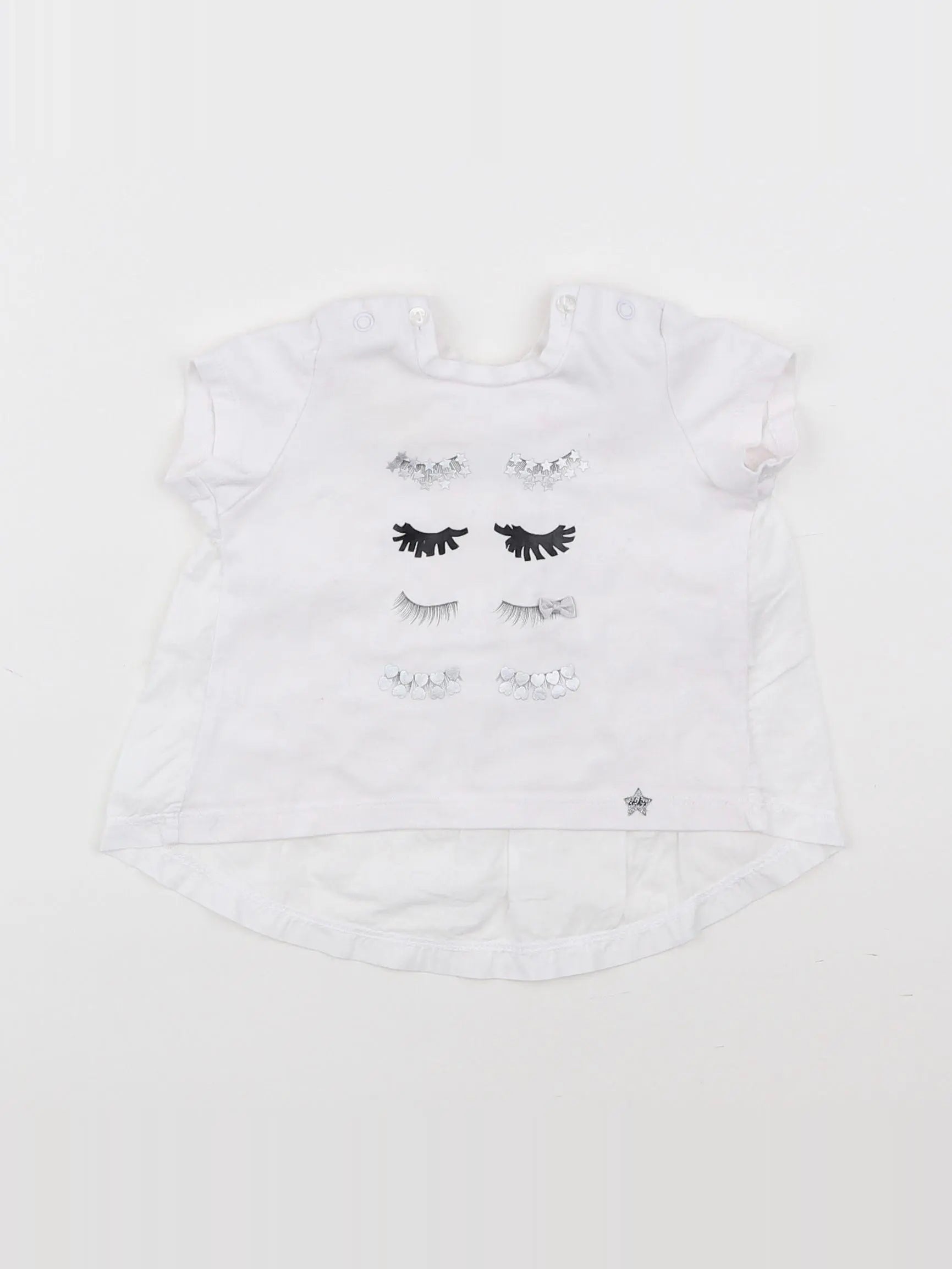 IKKS - tee-shirt blanc - 6 mois