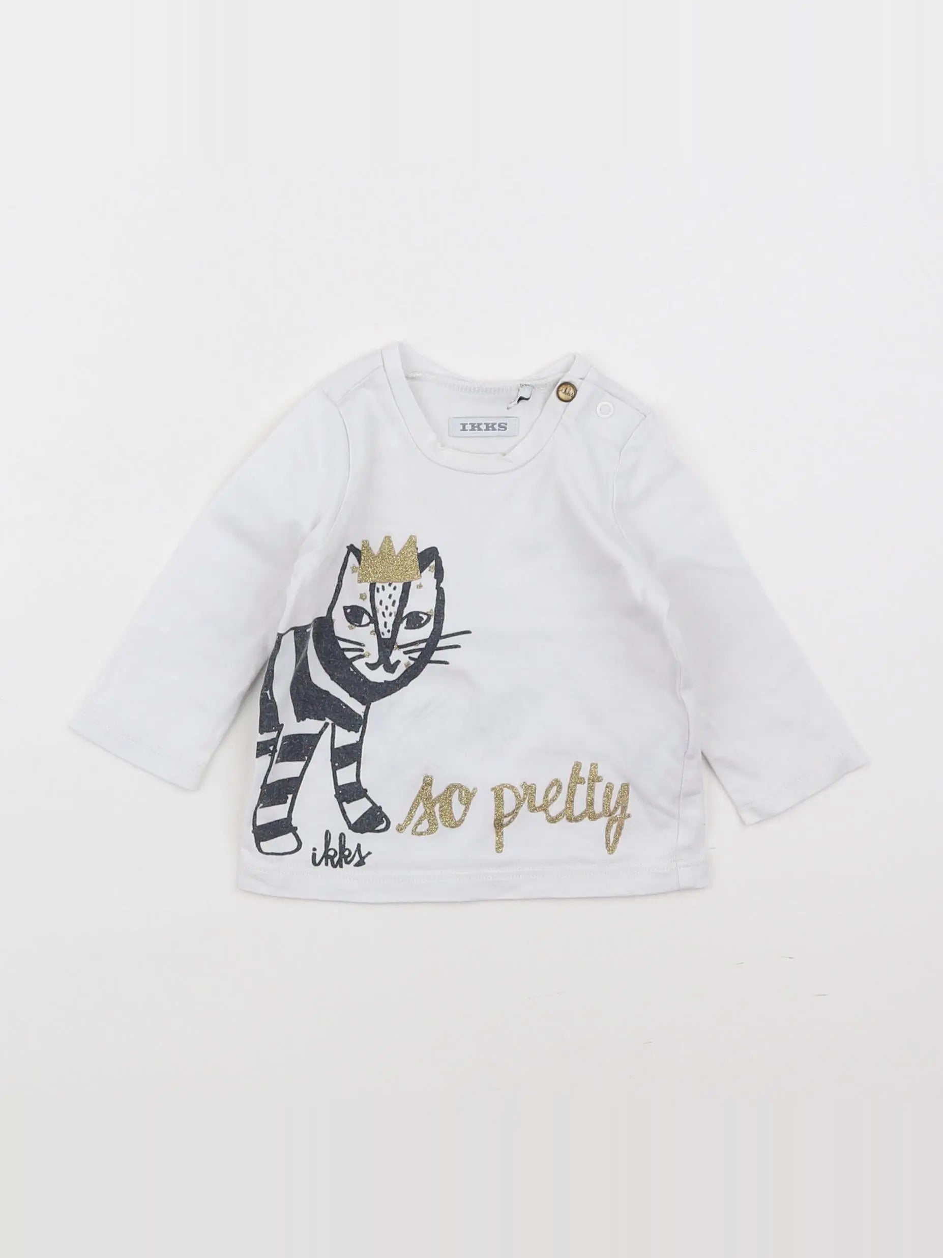 IKKS - tee-shirt blanc - 3 mois