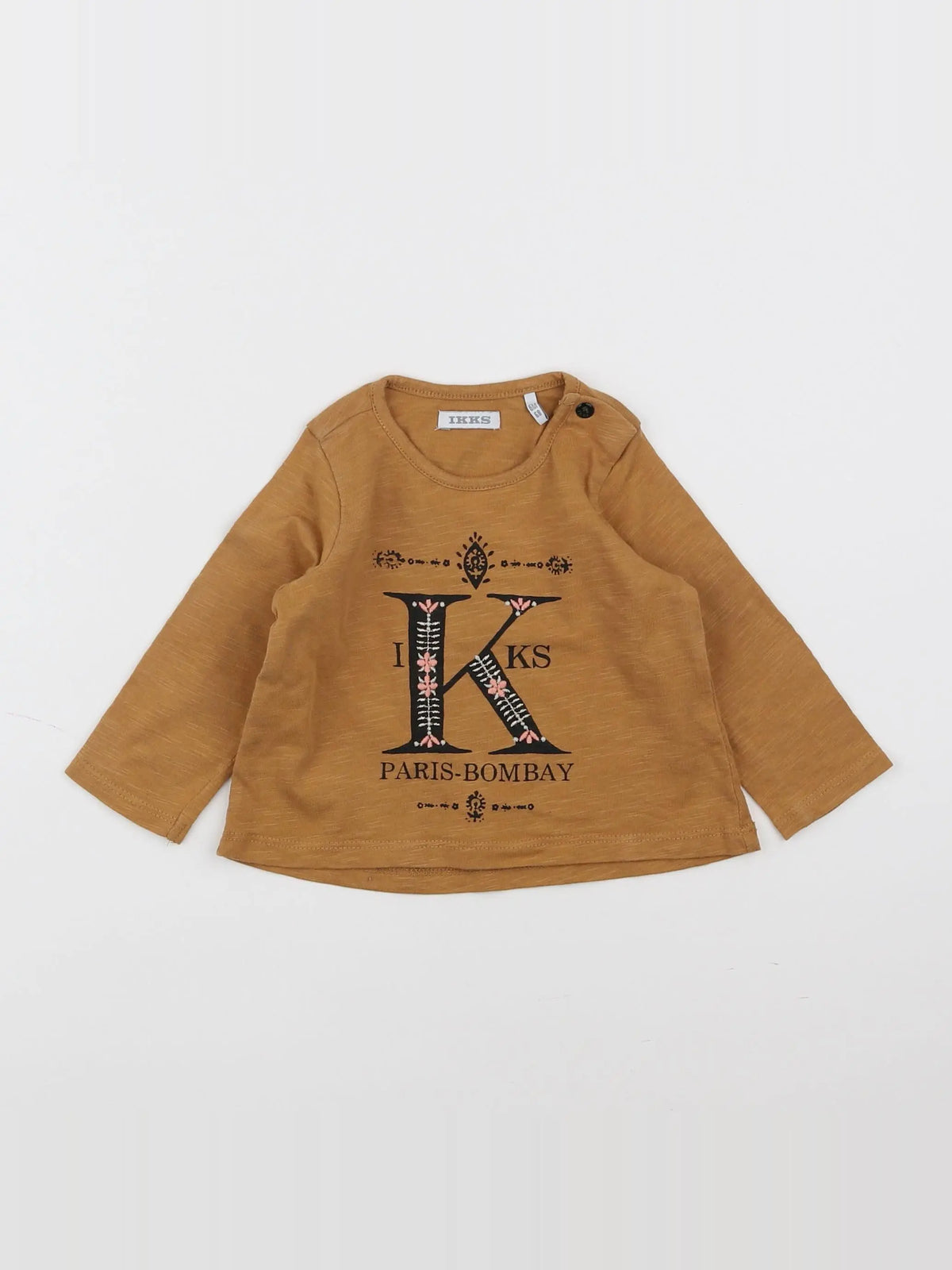 IKKS - tee-shirt marron - 6 mois