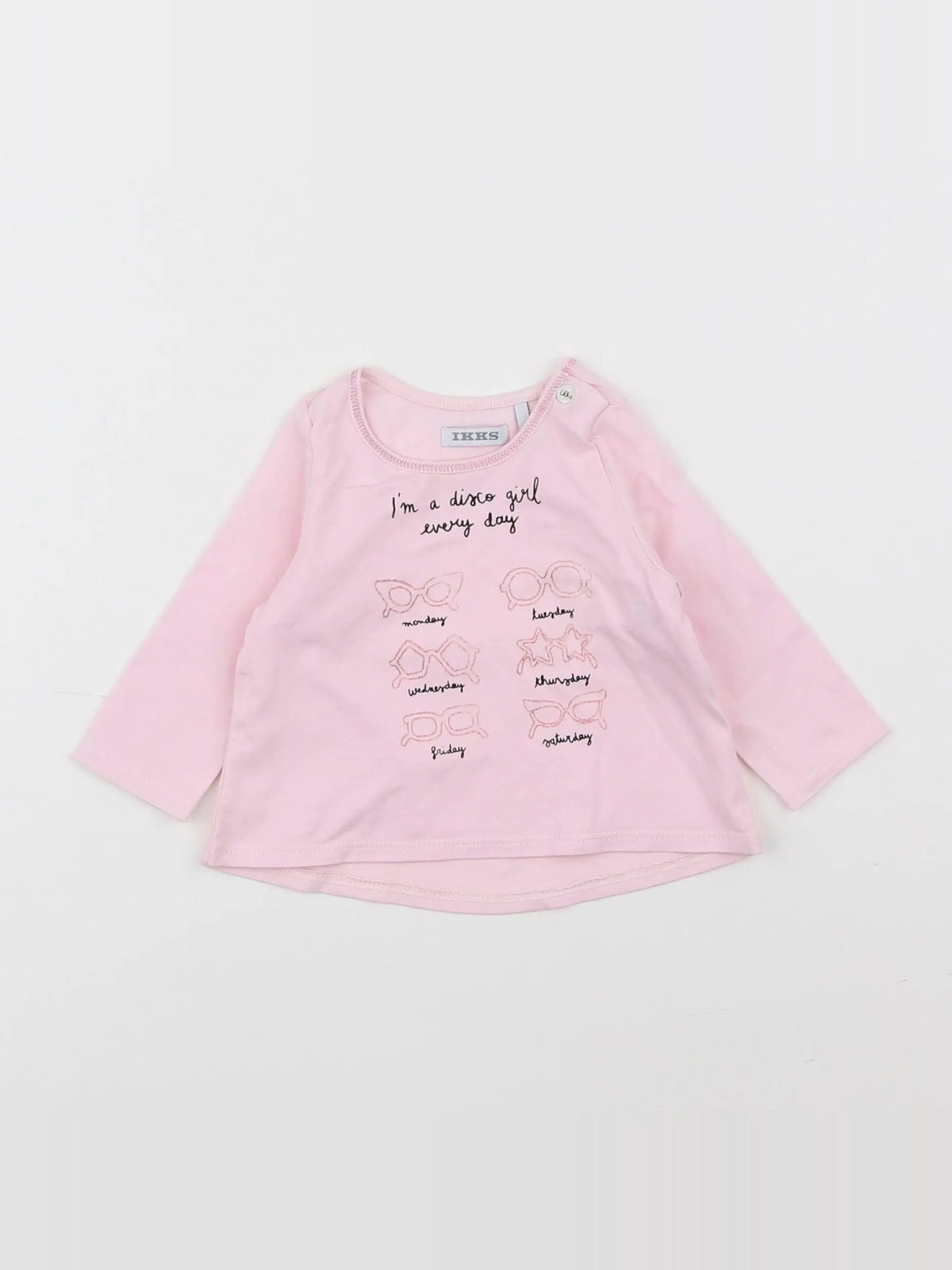 IKKS - tee-shirt rose - 3 mois