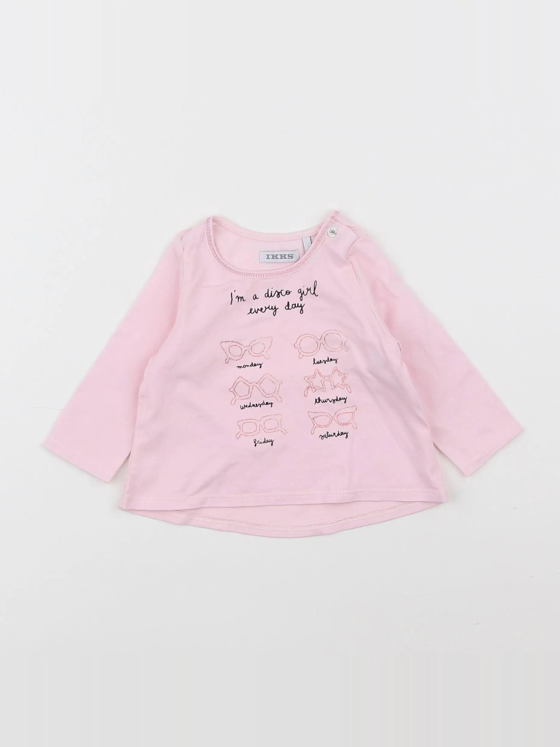 IKKS - tee-shirt rose - 3 mois