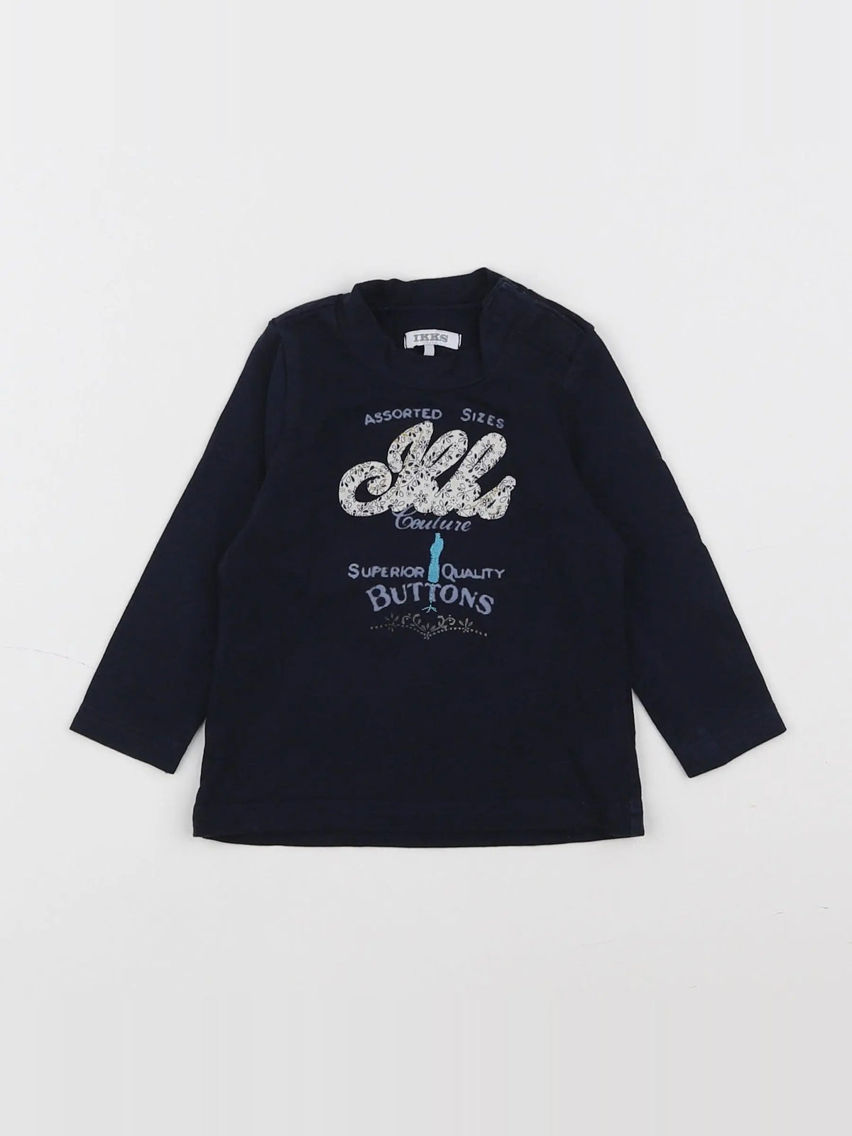 IKKS - sous-pull bleu - 6 mois