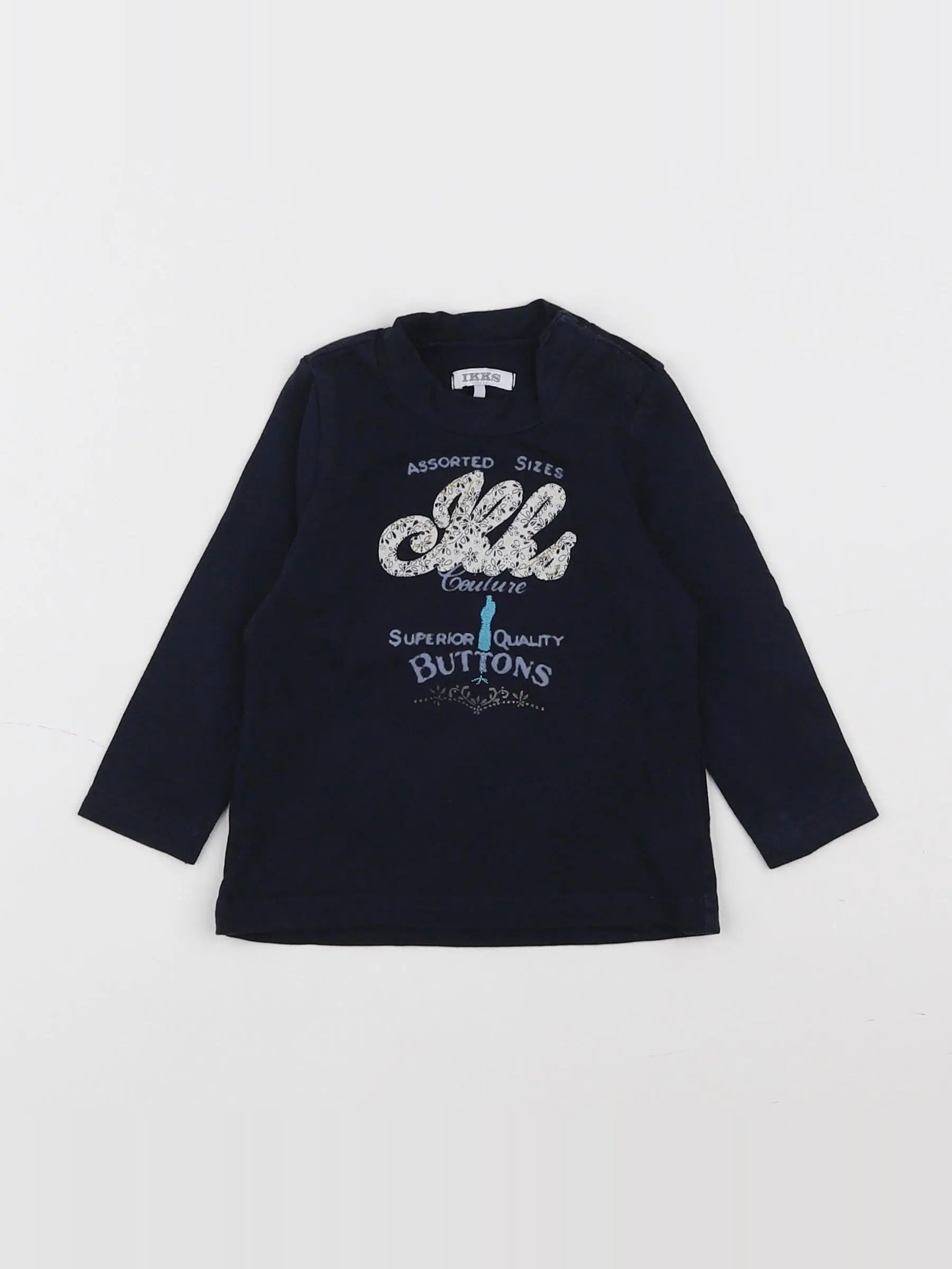 IKKS - sous-pull bleu - 6 mois