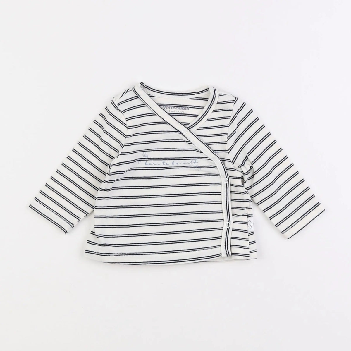 Vertbaudet - tee-shirt blanc - 3 mois