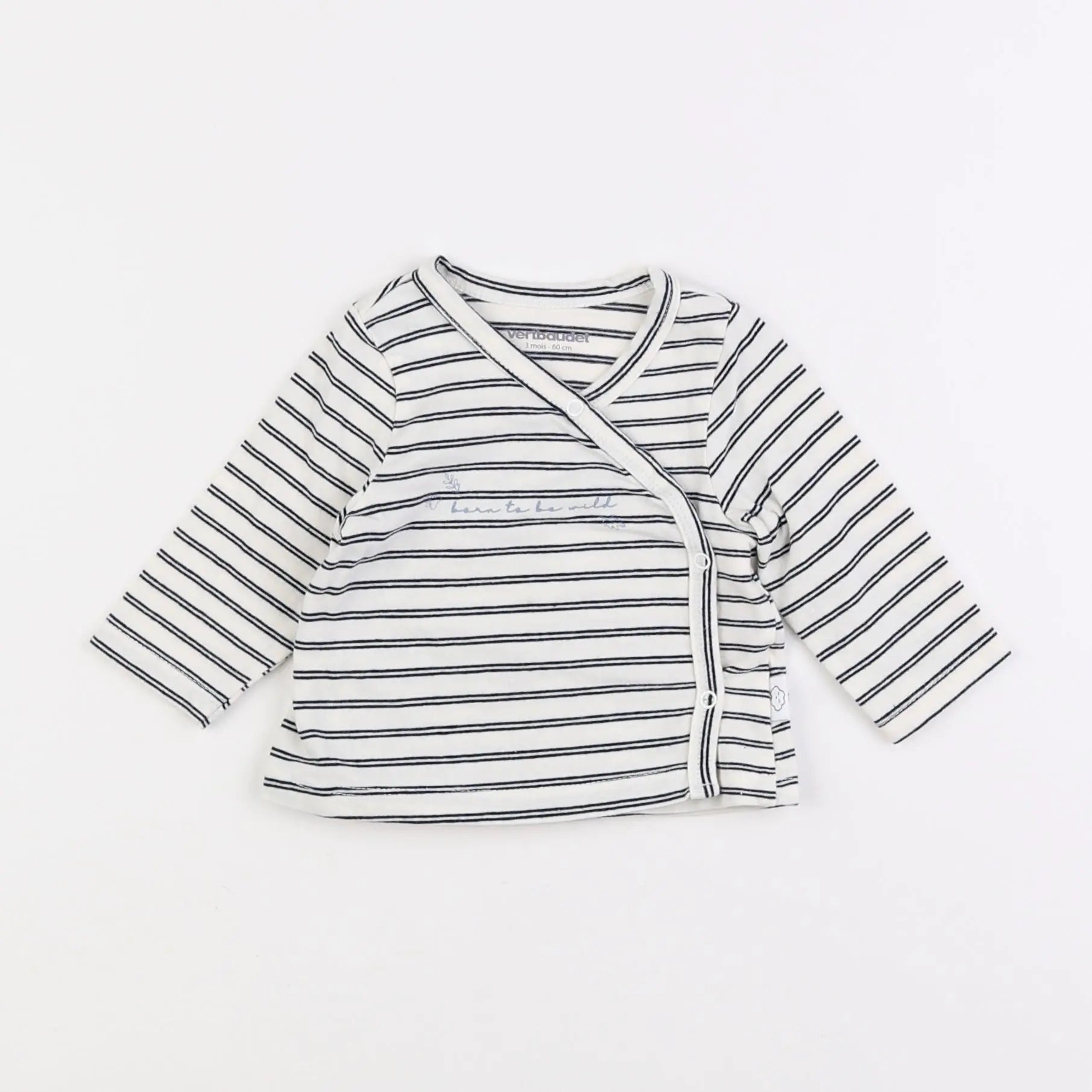 Vertbaudet - tee-shirt blanc - 3 mois