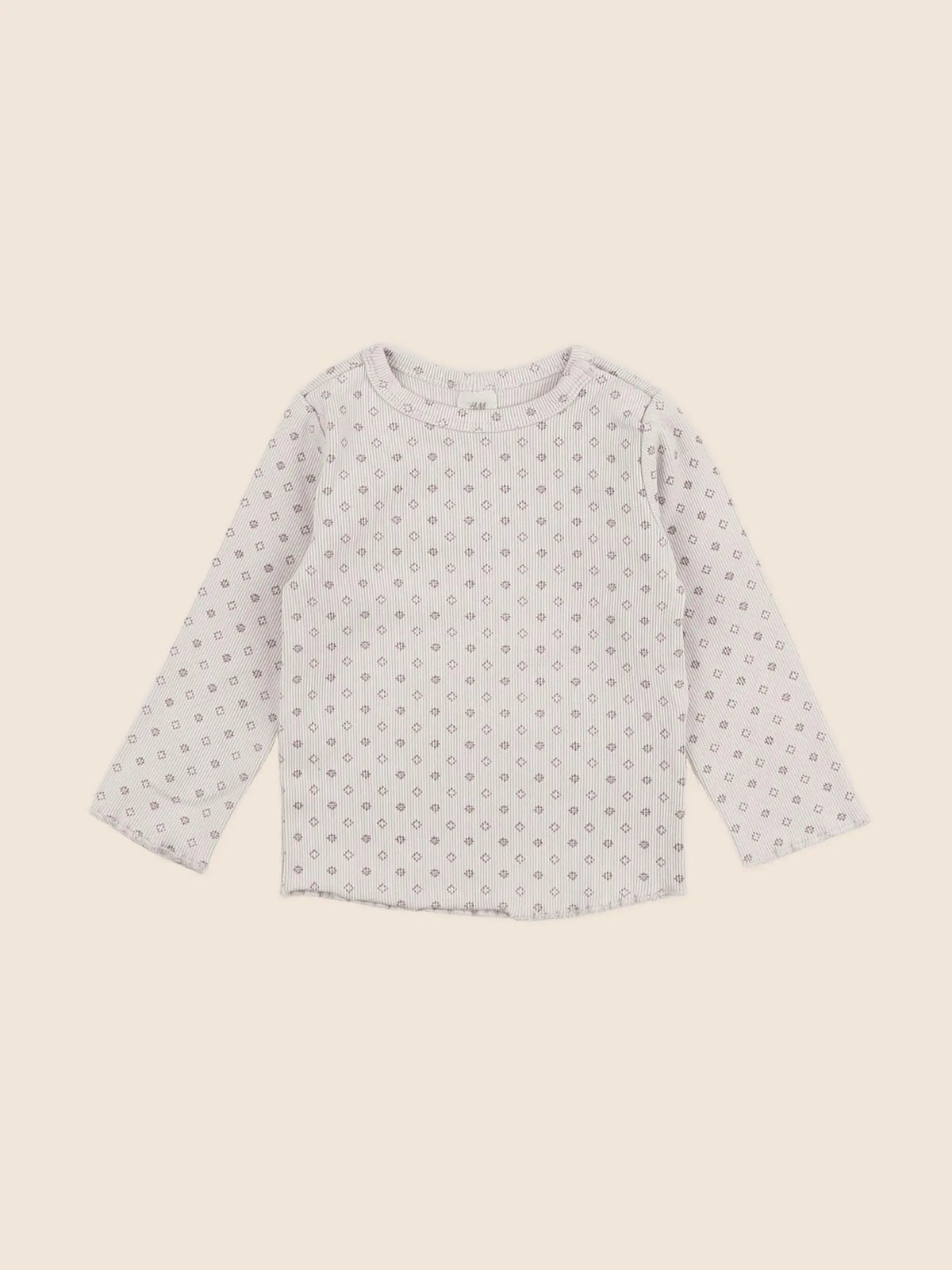 H&M - tee-shirt beige - 6/9 mois