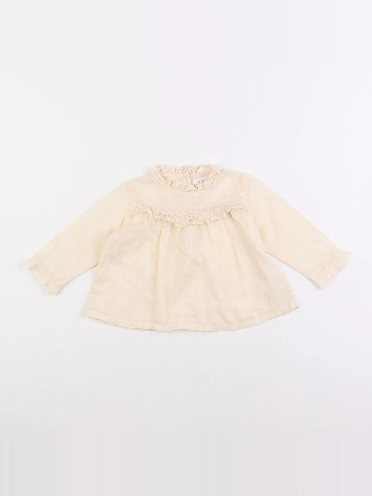Boutchou - blouse beige - 6 mois