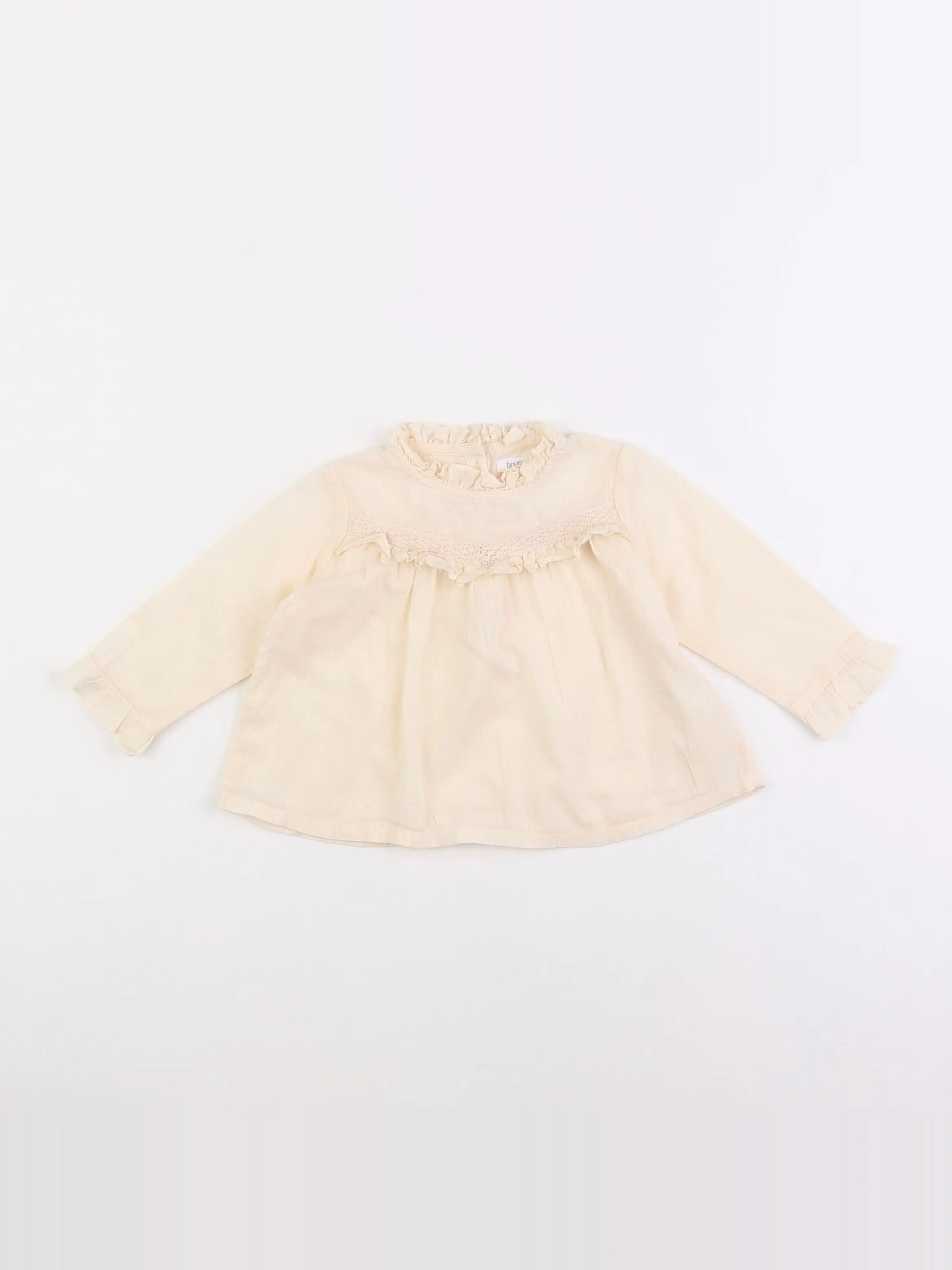 Boutchou - blouse beige - 6 mois