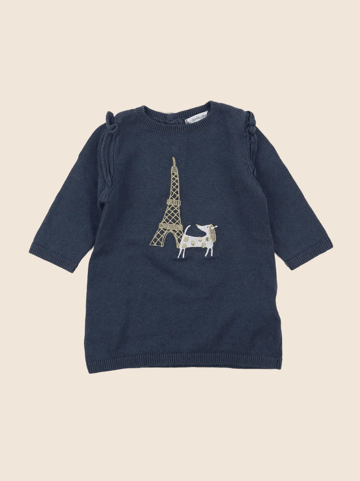 Vertbaudet - robe gris - 6 mois